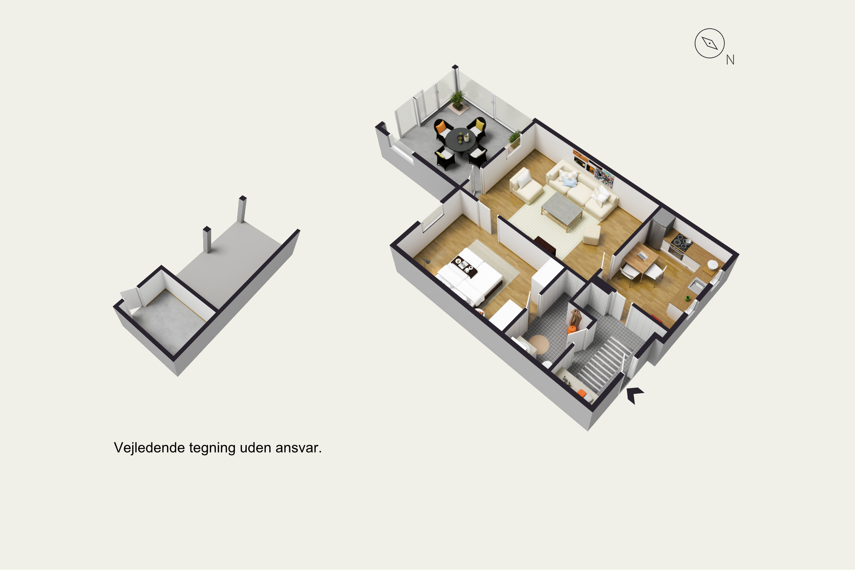 Plantegninger billede af Sdr Tingvej 2K, 6630 Rødding