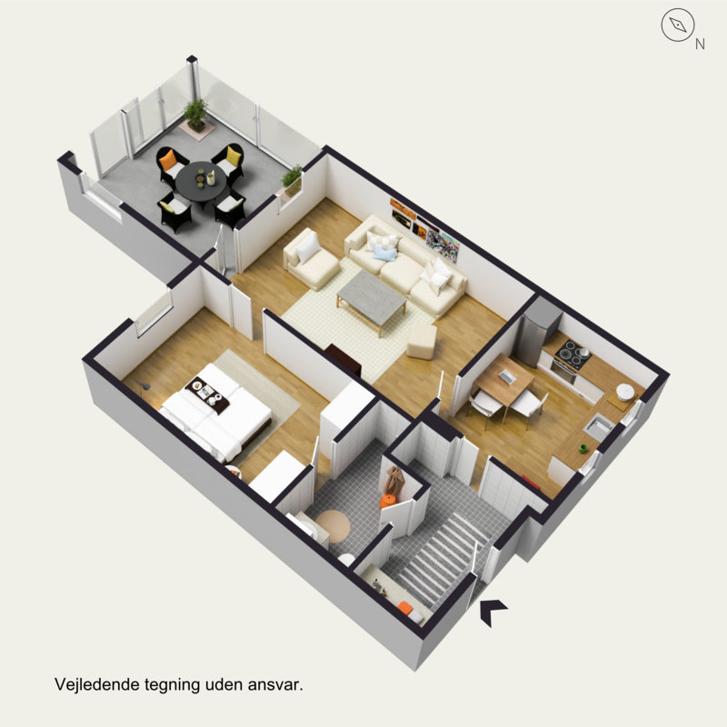 Plantegninger billede af Sdr Tingvej 2K, 6630 Rødding
