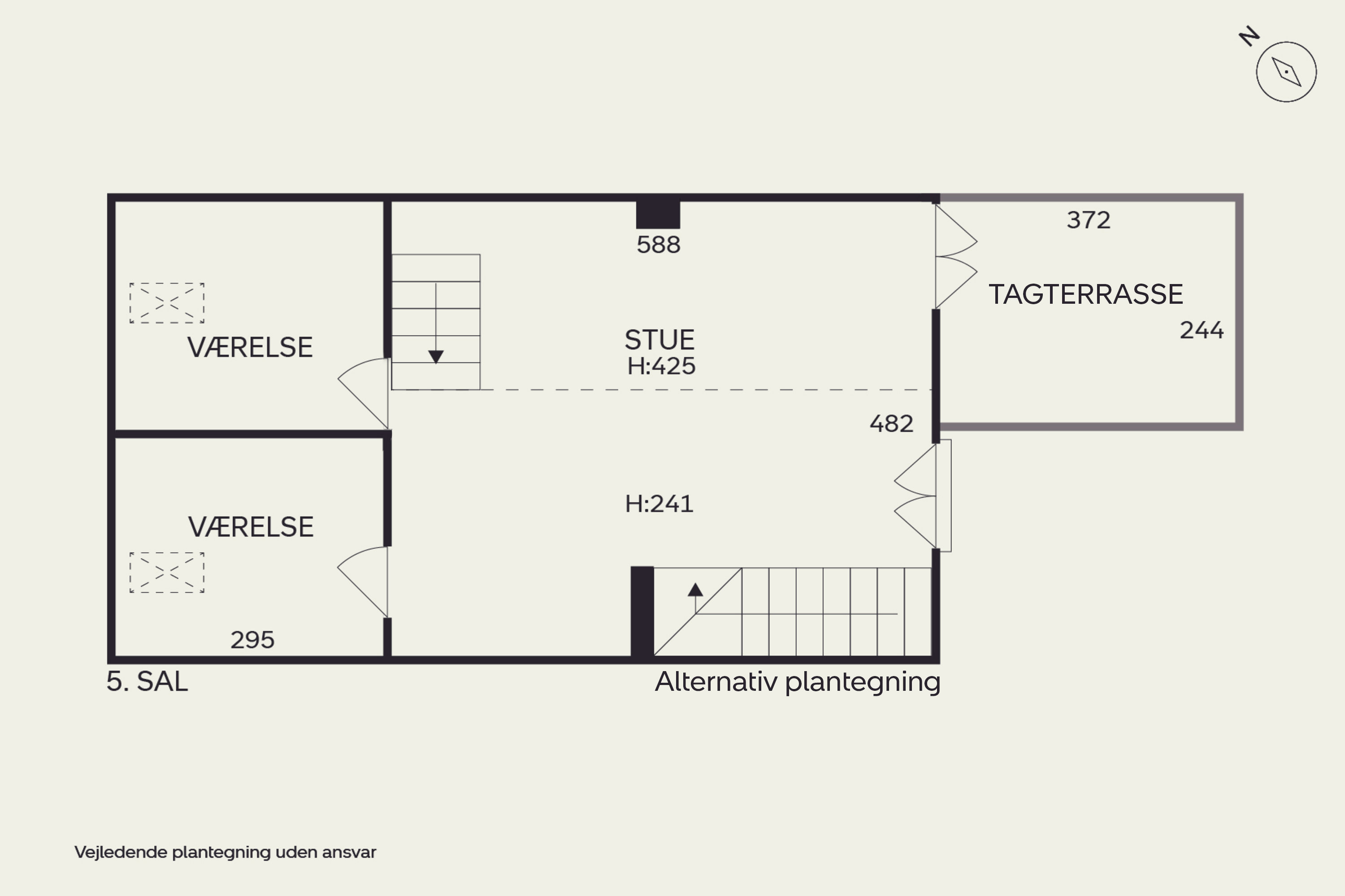 Plantegninger billede af Julius Bloms Gade 29, 4. th., 2200 København N