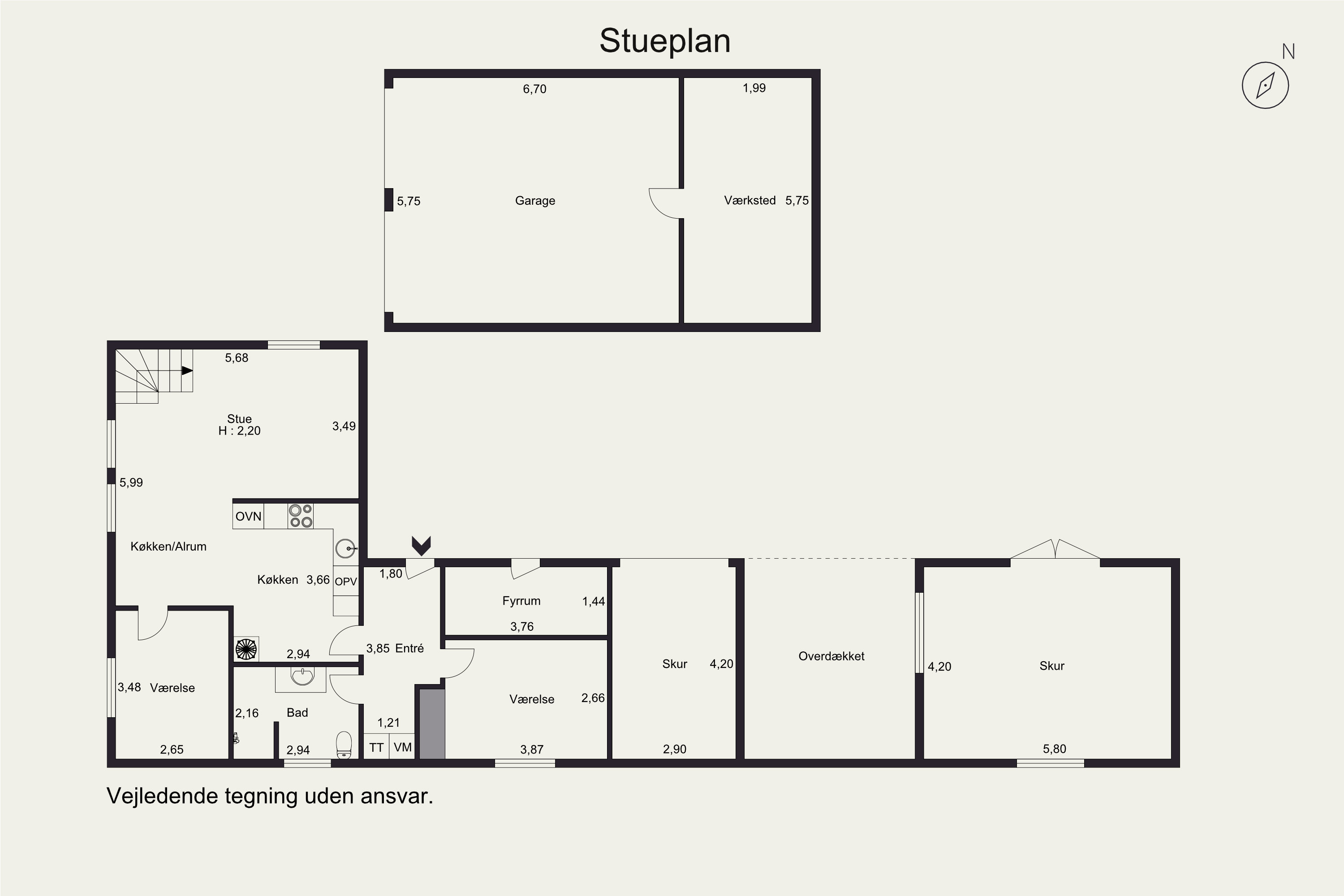 Plantegninger billede af Bonnesigvej 23, Resen, 7600 Struer