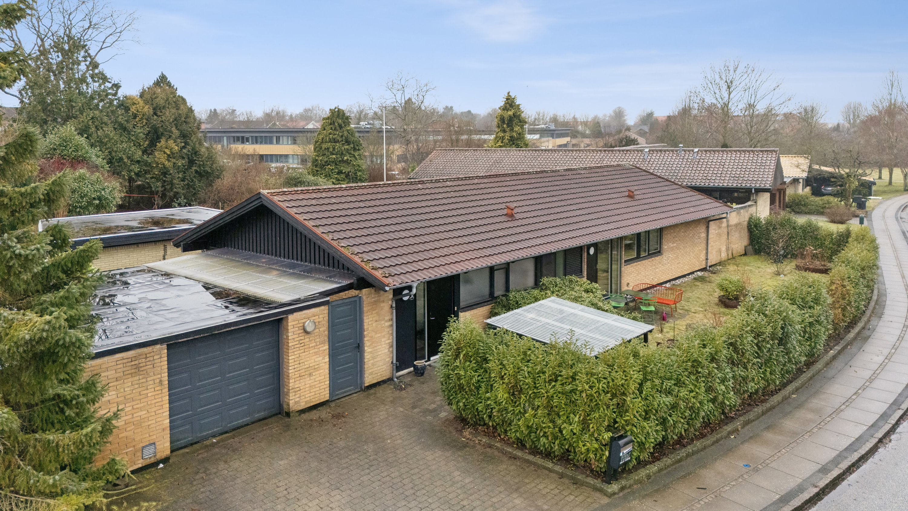 Fremhævet luftfoto billede i fuldskærmstilstand. Billede af Filippavej 28, 8270 Højbjerg