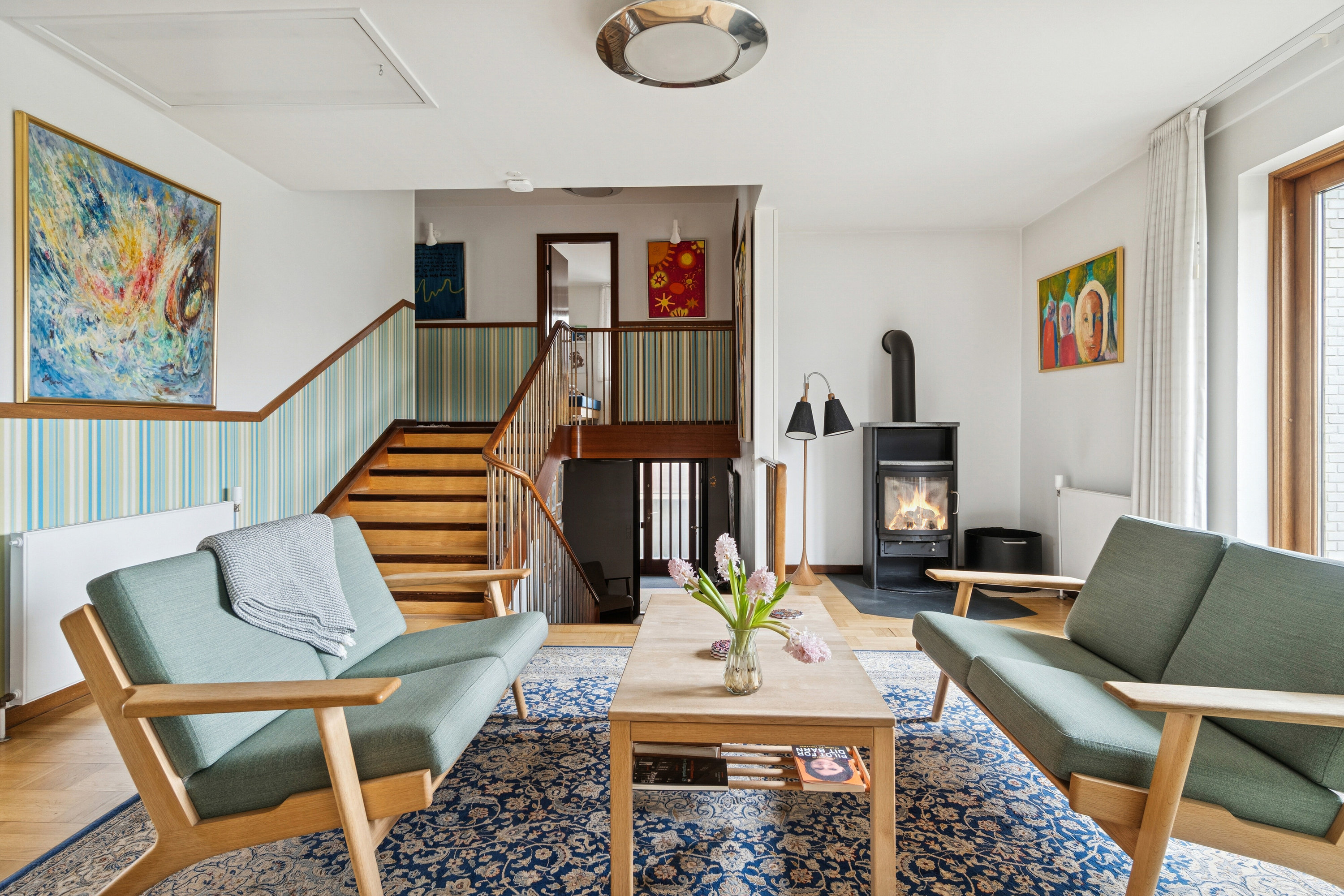 Fremhævet stue billede i fuldskærmstilstand. Billede af Themstrupvej 17, 4690 Haslev