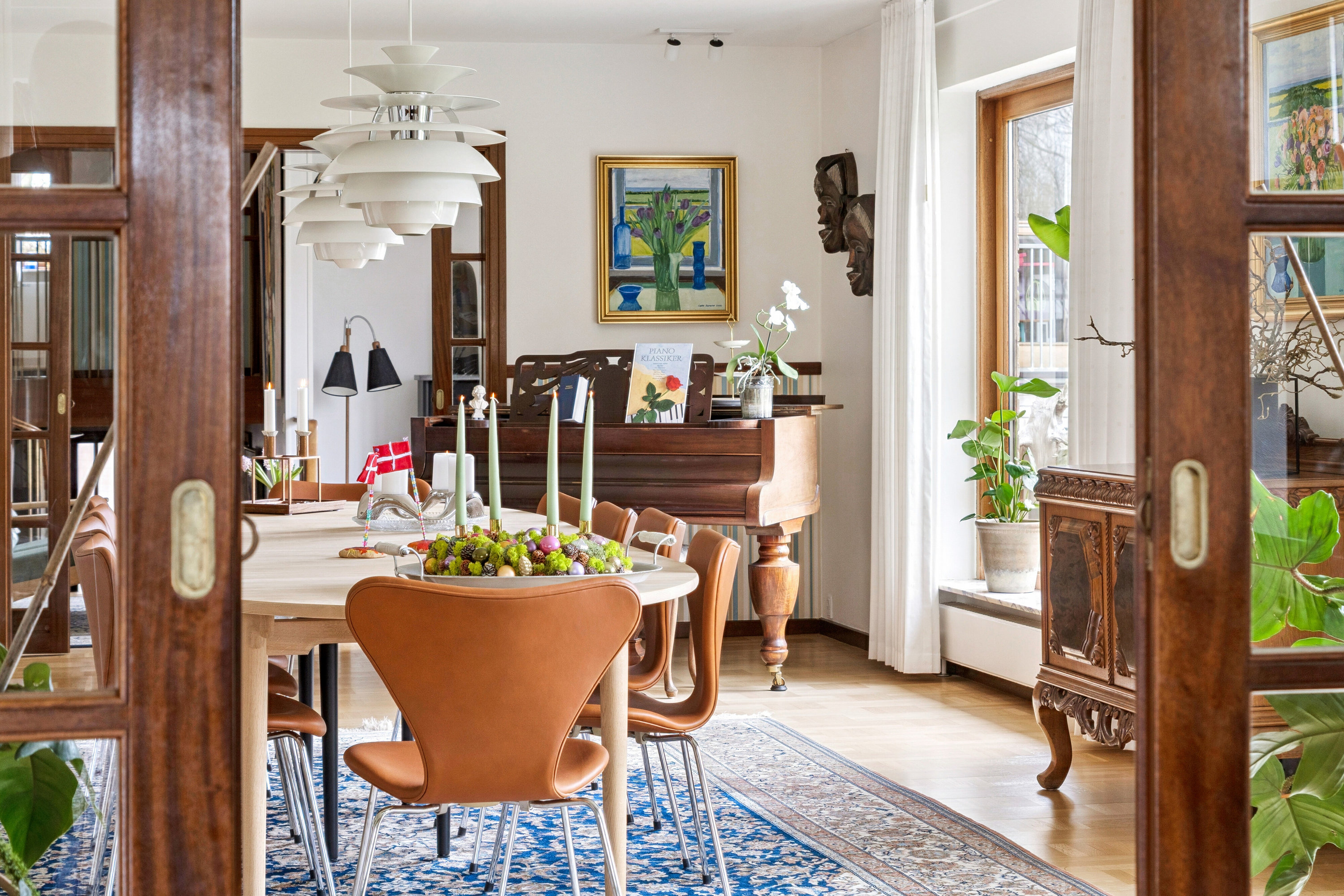 Fremhævet spisestue billede i fuldskærmstilstand. Billede af Themstrupvej 17, 4690 Haslev