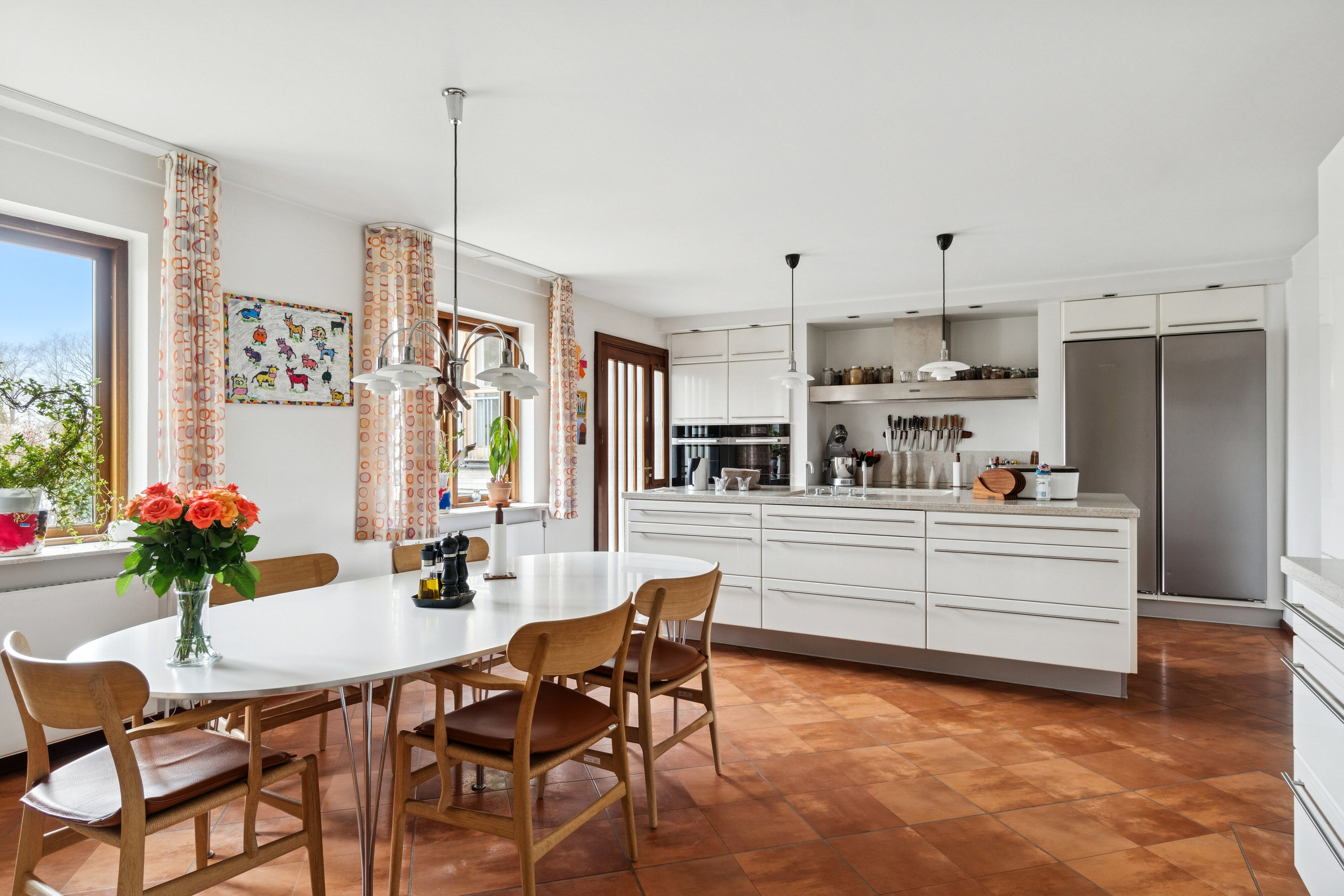 Fremhævet spisestue billede i fuldskærmstilstand. Billede af Themstrupvej 17, 4690 Haslev