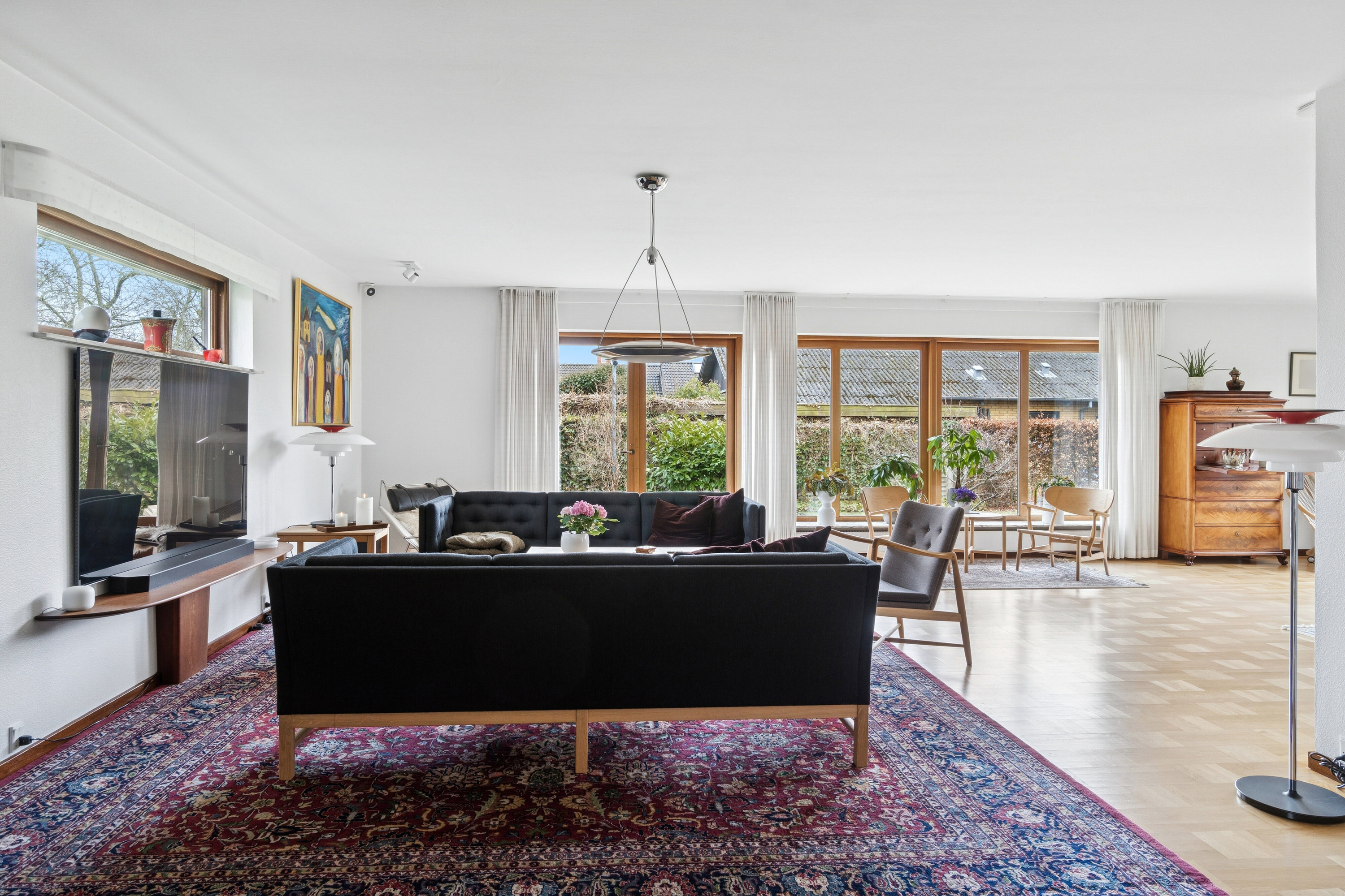 Fremhævet stue billede i fuldskærmstilstand. Billede af Themstrupvej 17, 4690 Haslev