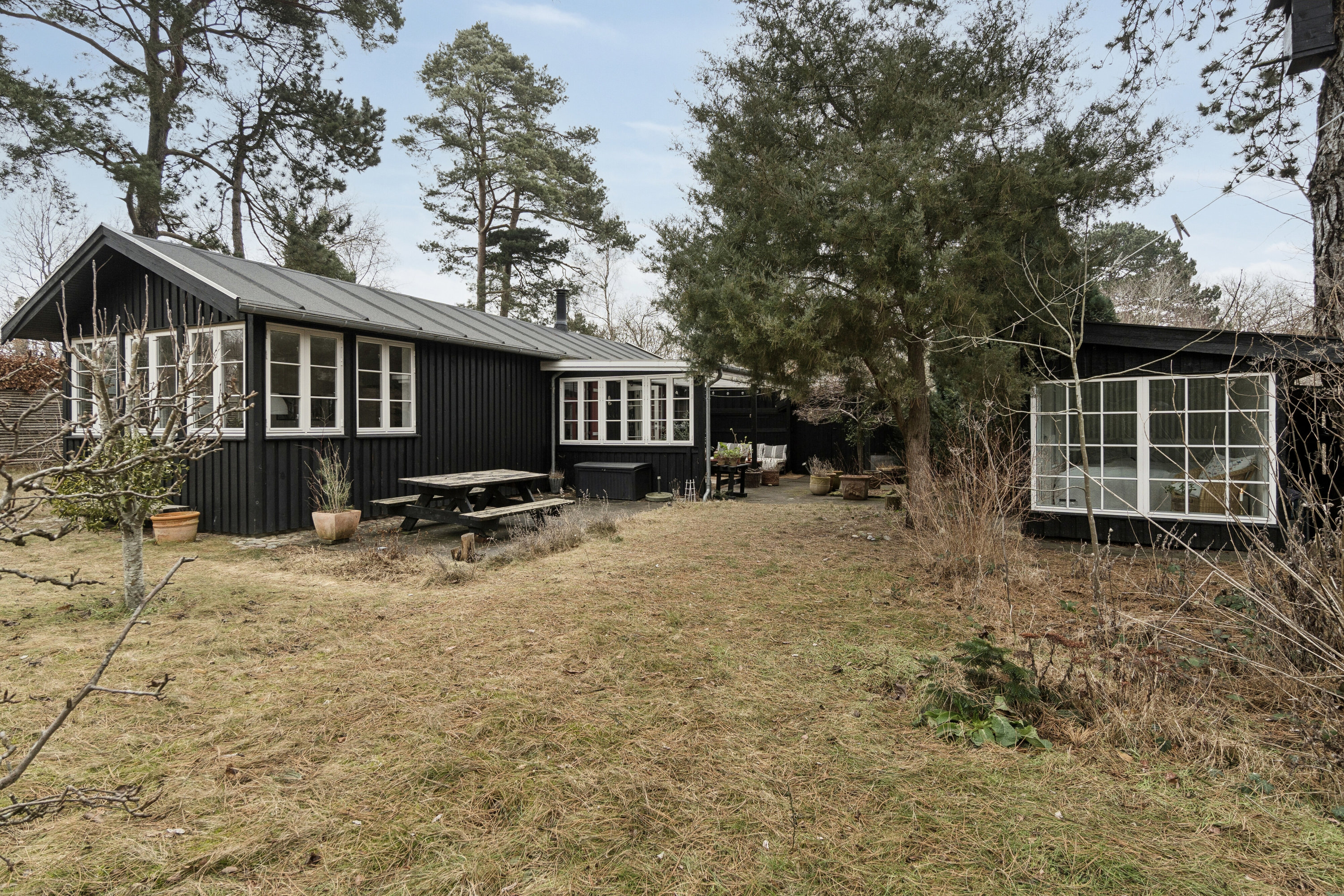 Fremhævet set fra haven billede i fuldskærmstilstand. Billede af Snerleager 3, Ordrup, 4540 Fårevejle