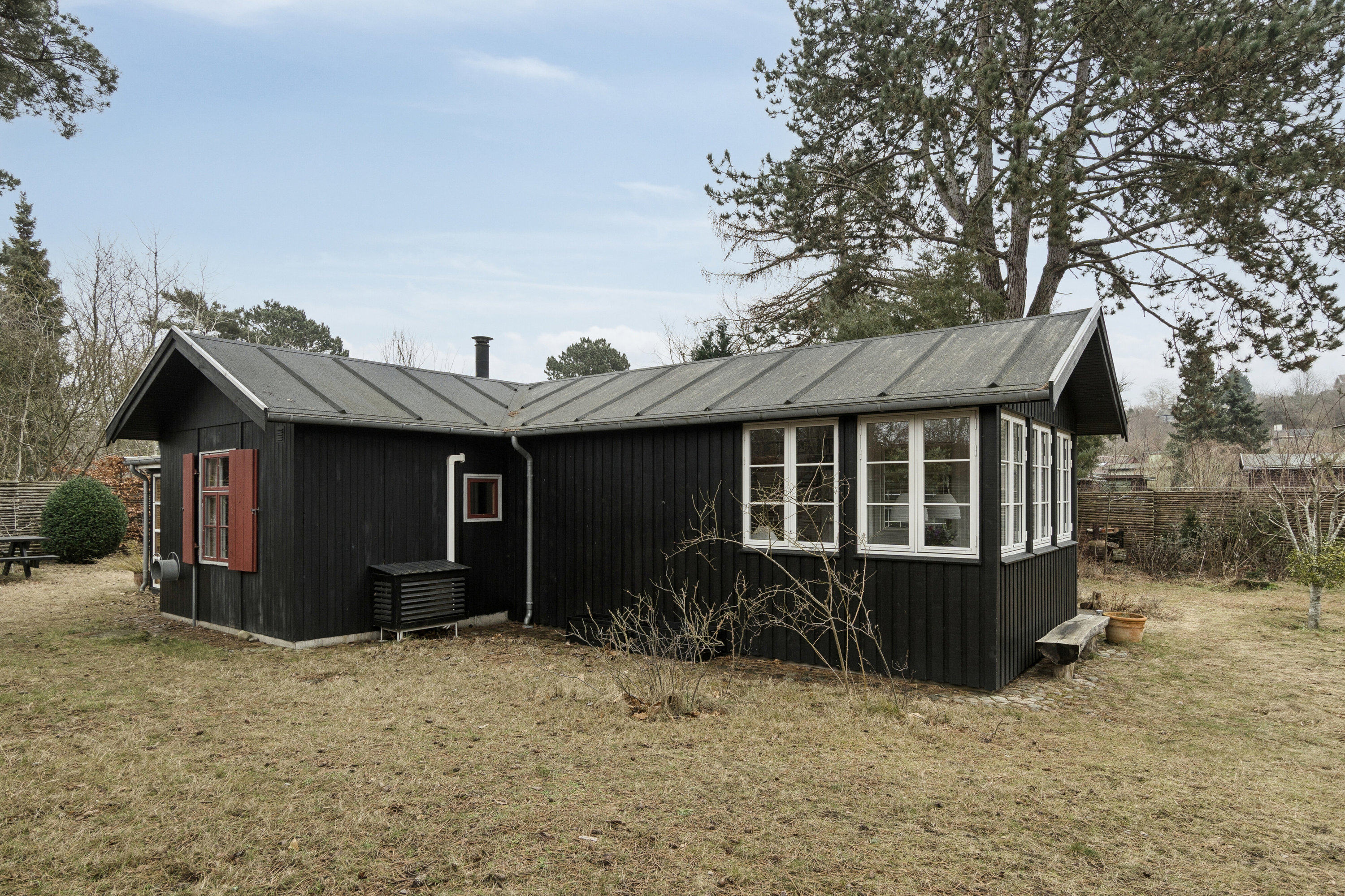 Fremhævet set fra haven billede i fuldskærmstilstand. Billede af Snerleager 3, Ordrup, 4540 Fårevejle