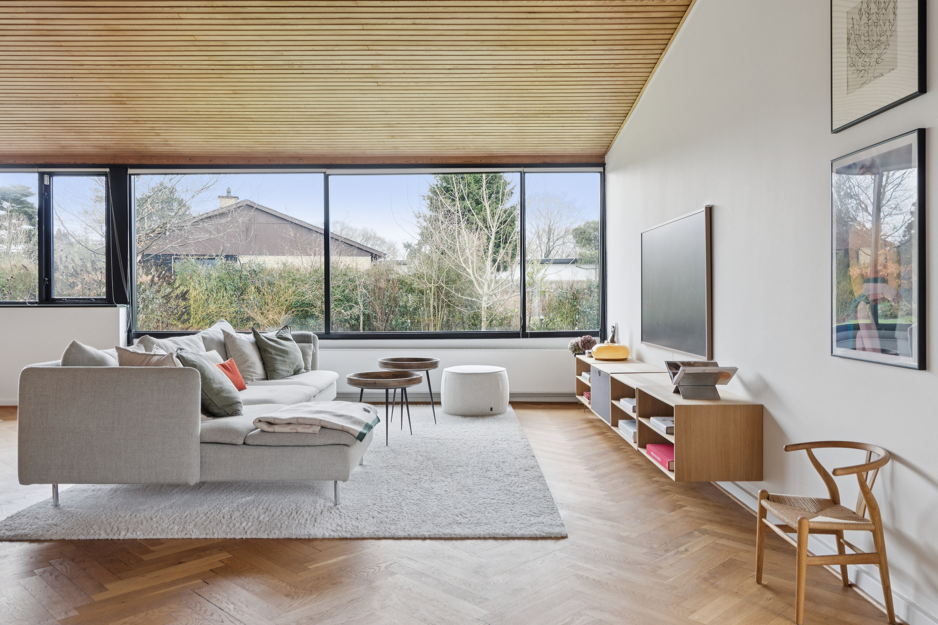 Fremhævet stue billede i fuldskærmstilstand. Billede af Hvidegårdsparken 85, 2800 Kongens Lyngby