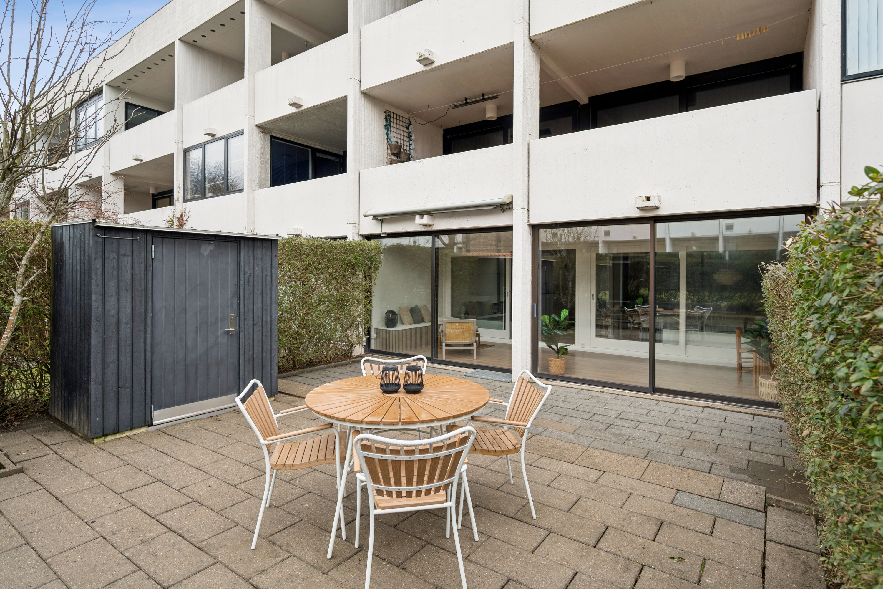 Fremhævet terrasse billede i fuldskærmstilstand. Billede af Kantorvænget 7, st.. 181., 8240 Risskov