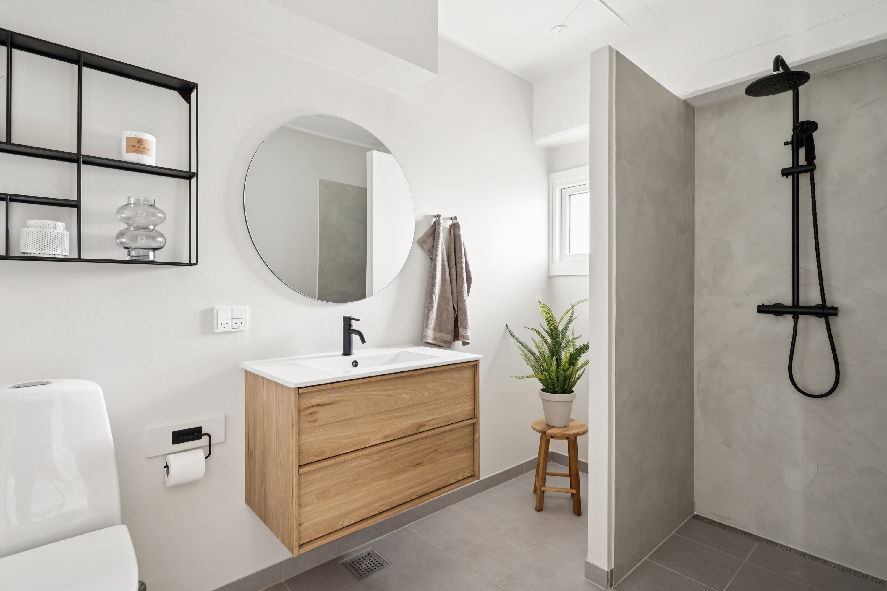 Fremhævet badeværelse billede i fuldskærmstilstand. Billede af Kantorvænget 7, st.. 181., 8240 Risskov