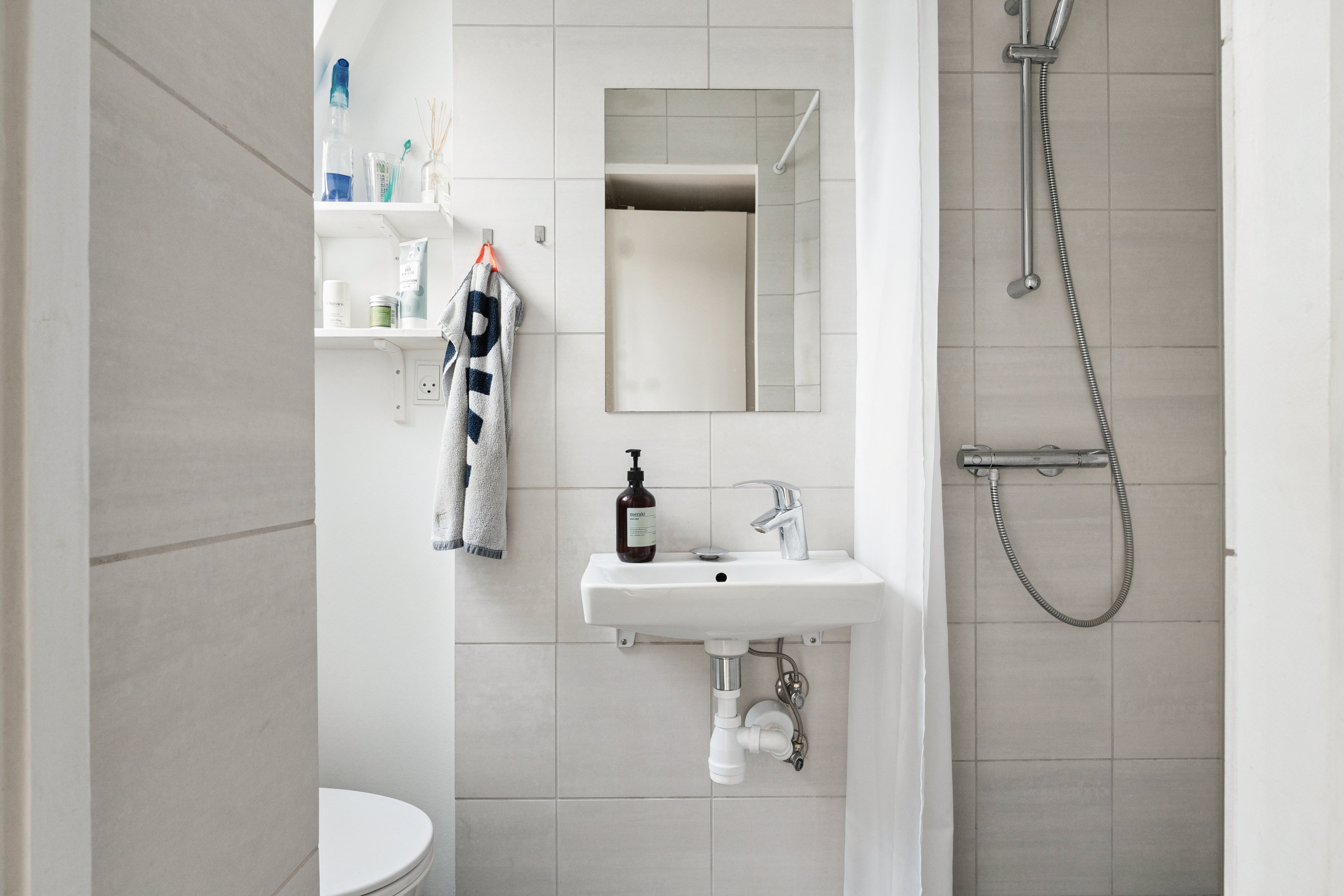 Fremhævet badeværelse billede i fuldskærmstilstand. Billede af Marstalsgade 28, 5. tv., 2100 København Ø