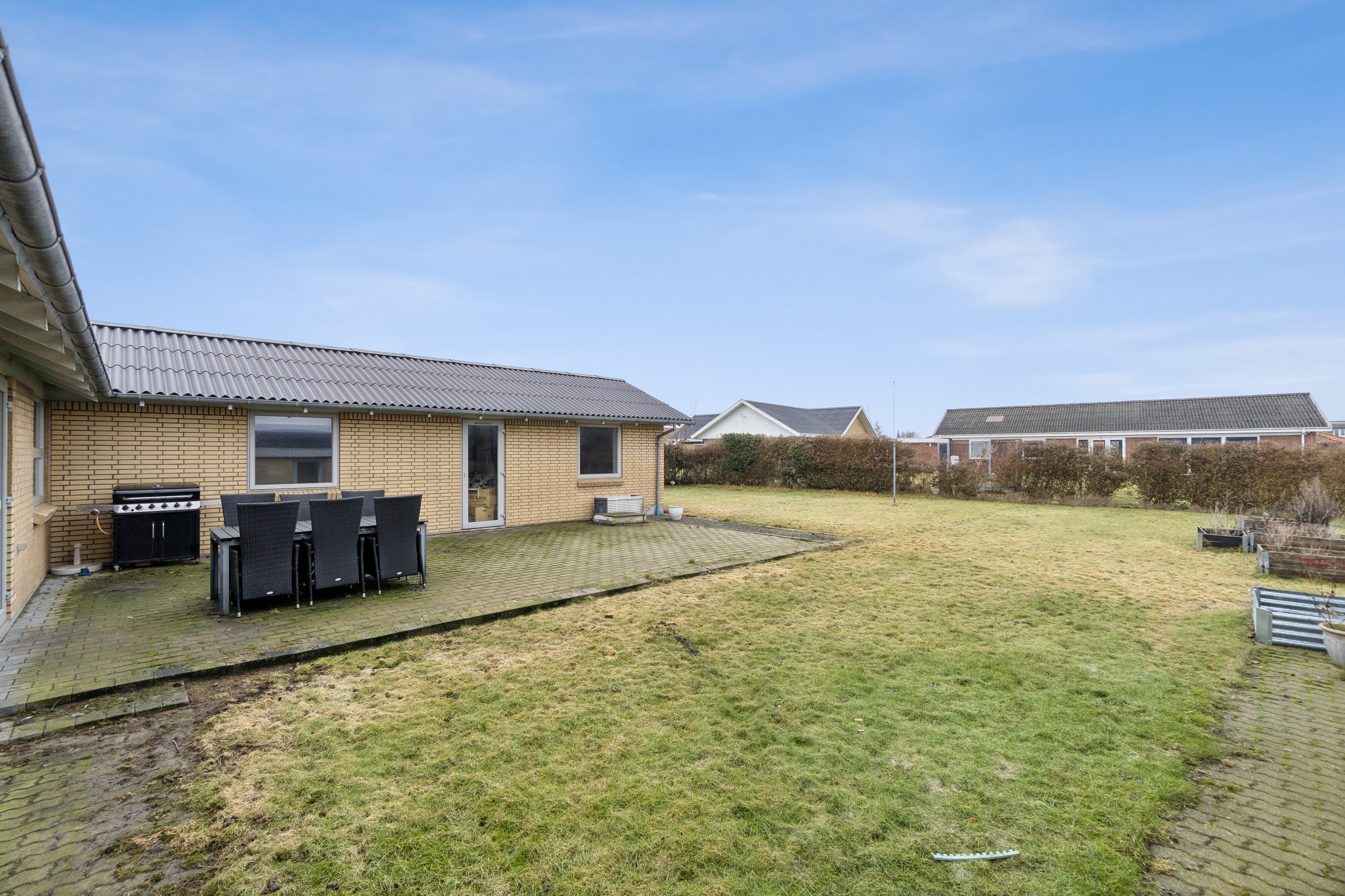 Fremhævet set fra haven billede i fuldskærmstilstand. Billede af Villavej 18, Østerild, 7700 Thisted