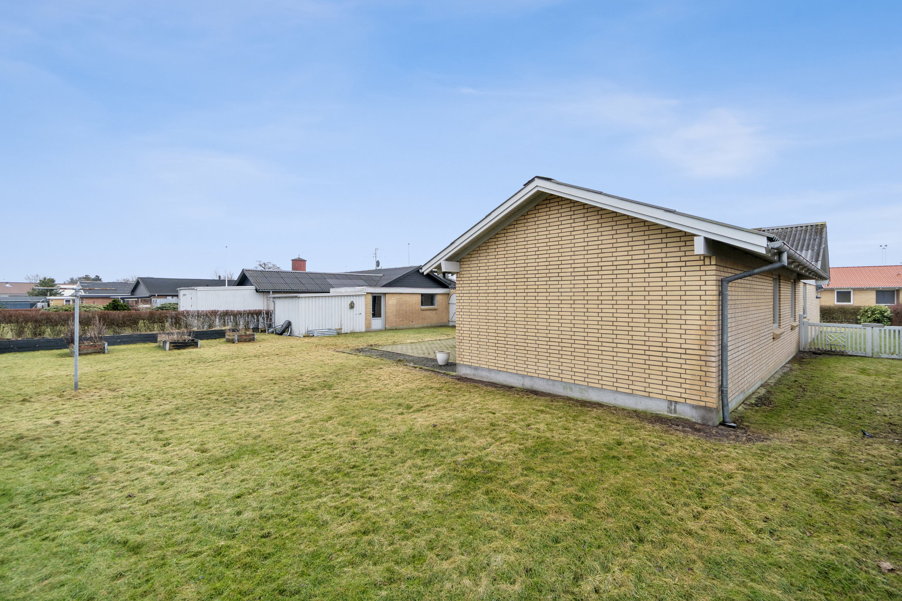 Fremhævet set fra haven billede i fuldskærmstilstand. Billede af Villavej 18, Østerild, 7700 Thisted