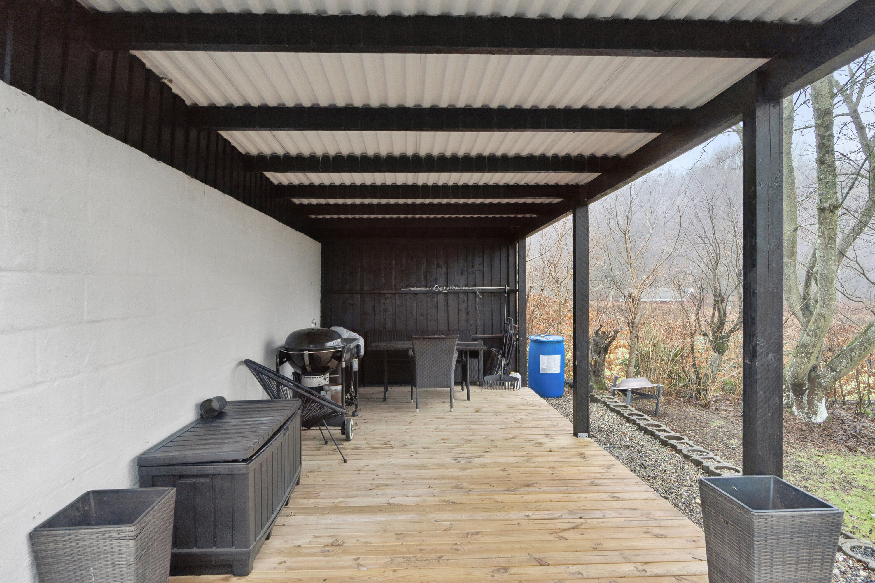 Fremhævet overdækket terrasse billede i fuldskærmstilstand. Billede af Bredgade 228, 7760 Hurup Thy