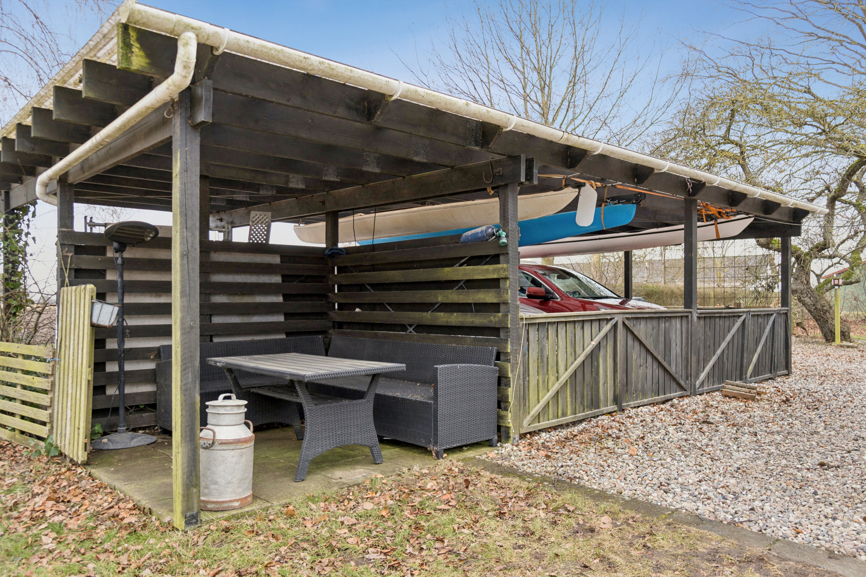 Fremhævet overdækket terrasse billede i fuldskærmstilstand. Billede af Hindholmvej 38, Kvislemark, 4262 Sandved