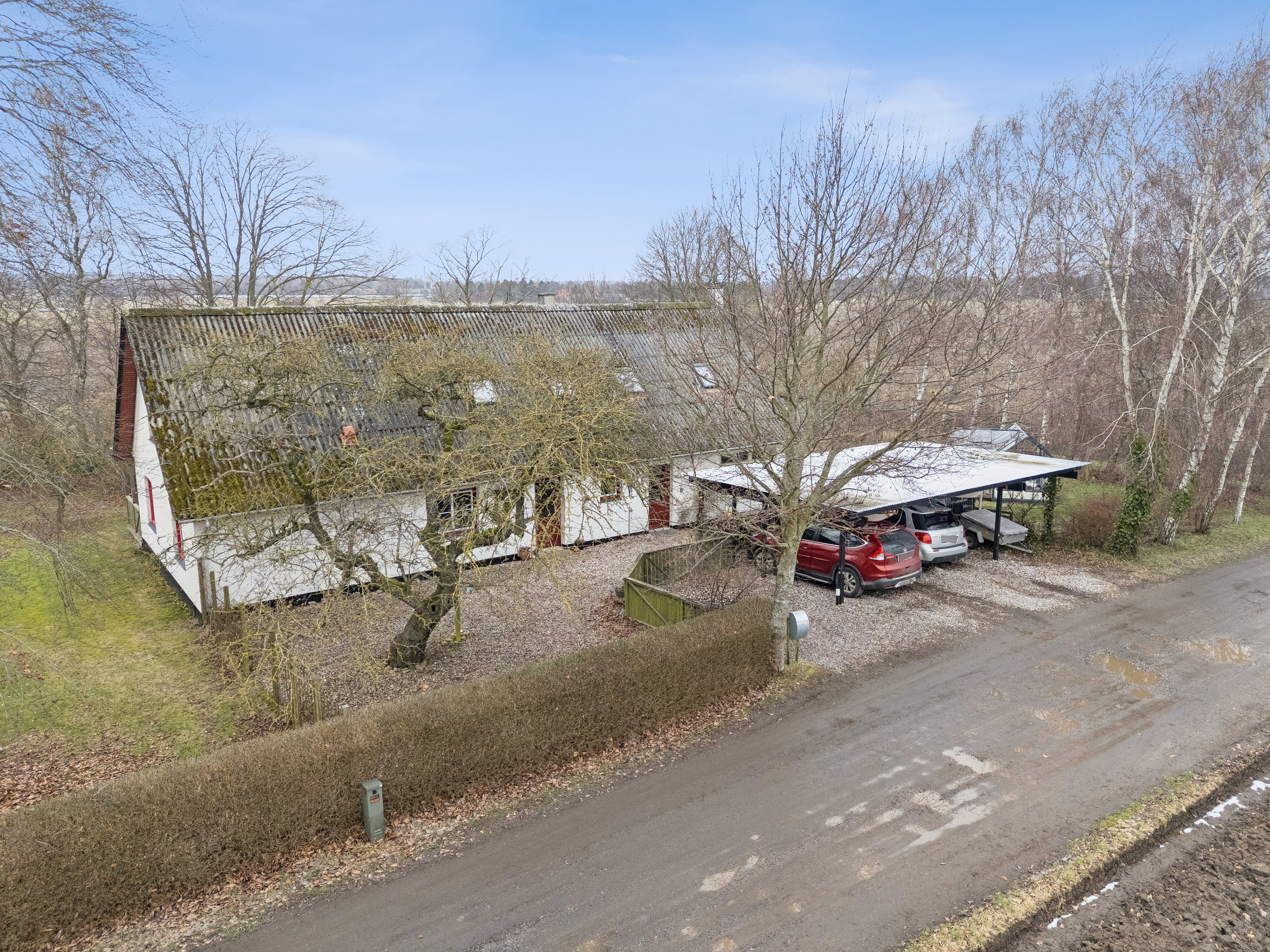 Fremhævet luftfoto billede i fuldskærmstilstand. Billede af Hindholmvej 38, Kvislemark, 4262 Sandved