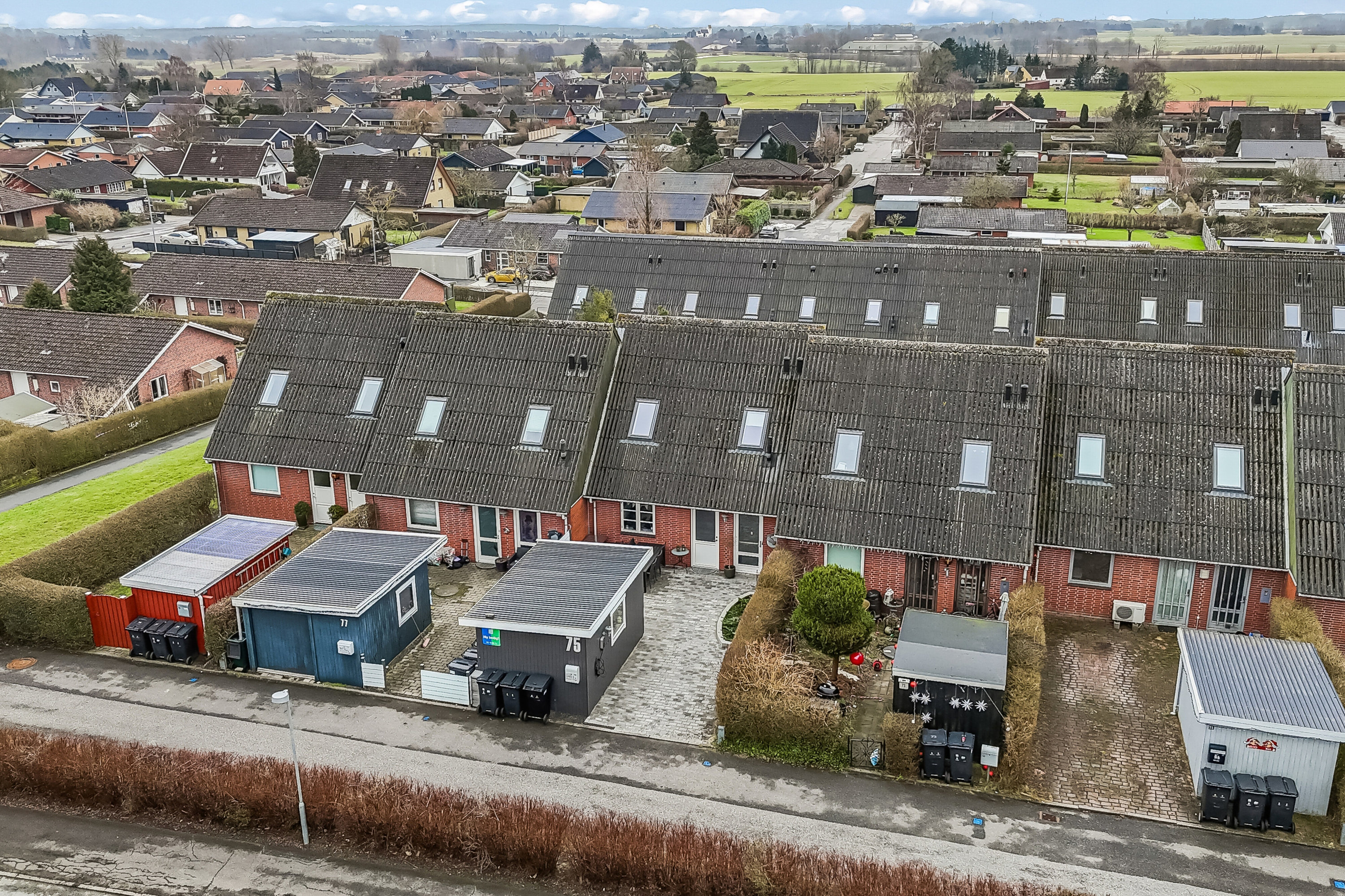 Fremhævet luftfoto billede i fuldskærmstilstand. Billede af Slettevej 75, Gelsted, 4160 Herlufmagle