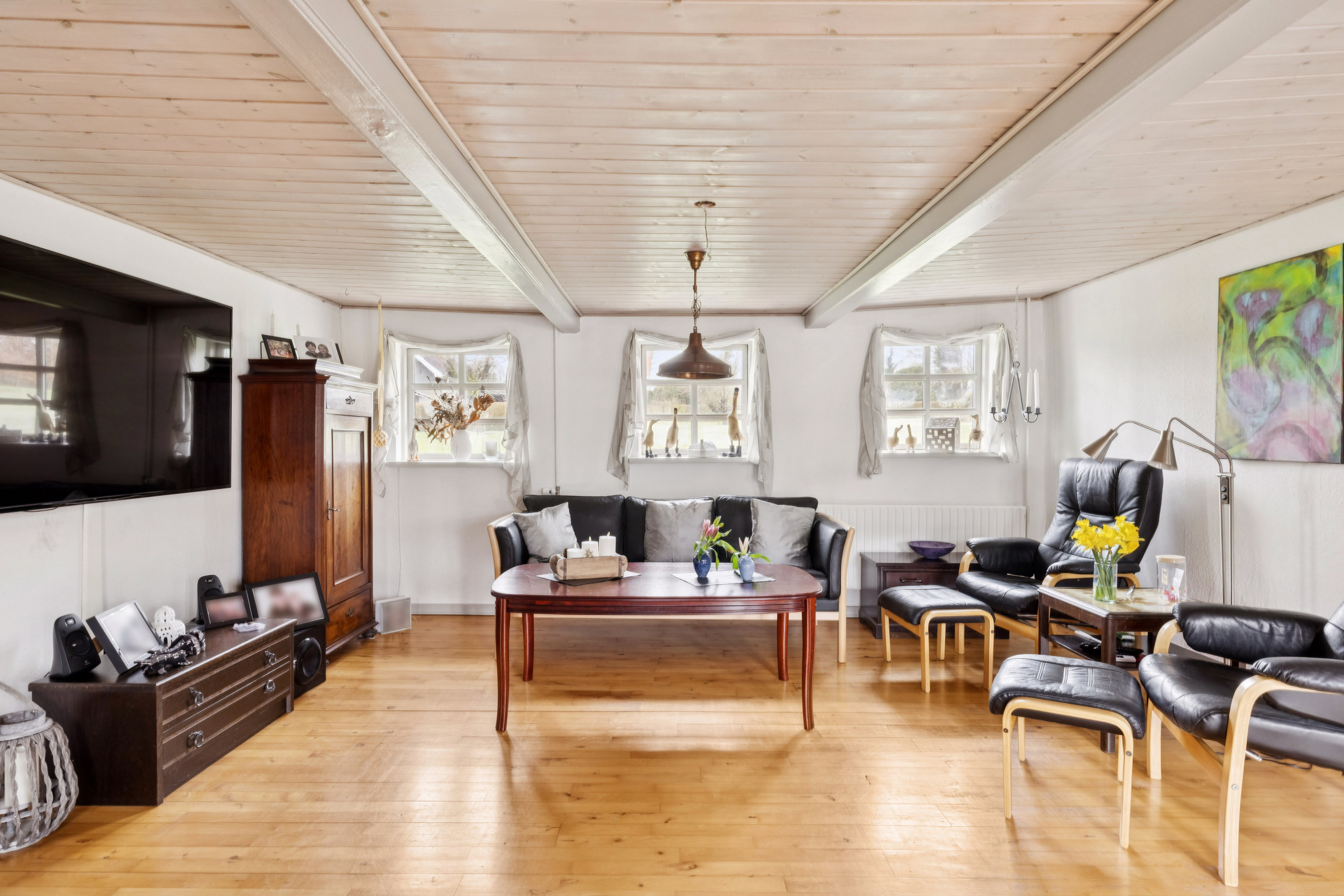 Fremhævet stue billede i fuldskærmstilstand. Billede af Annexvej 8, Voldby, 8500 Grenaa