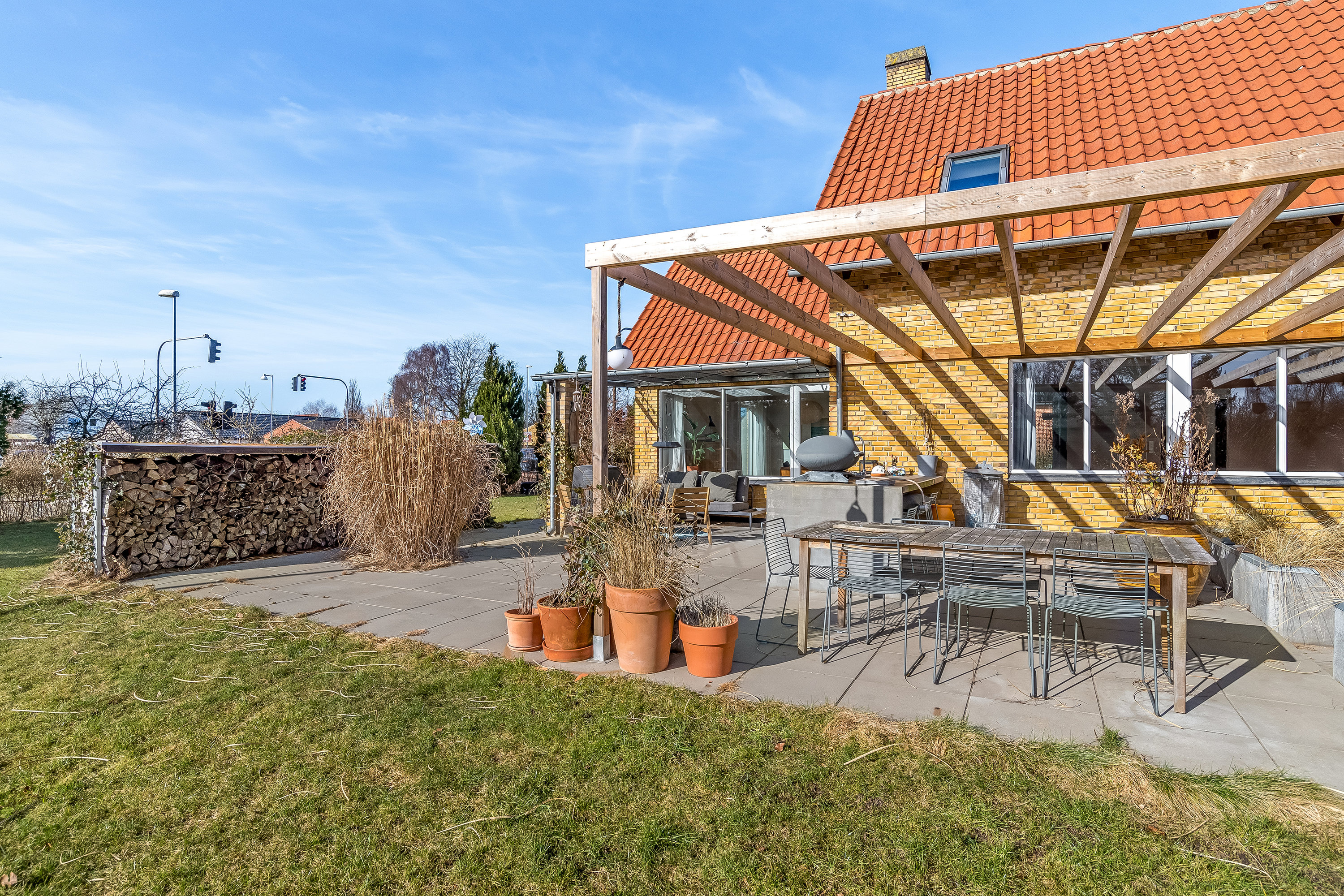 Fremhævet terrasse billede i fuldskærmstilstand. Billede af Lægårdvej 64, 7500 Holstebro