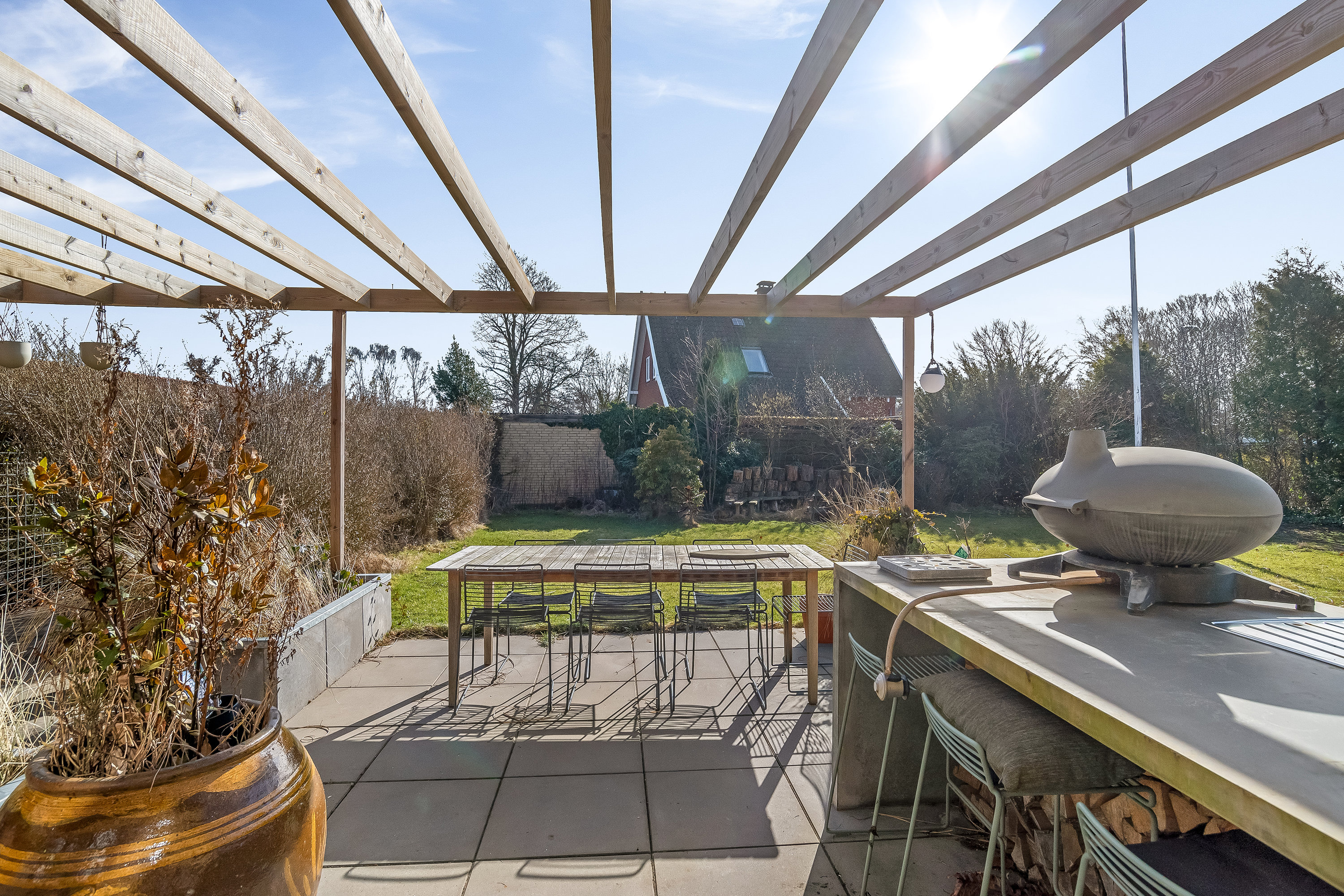 Fremhævet terrasse billede i fuldskærmstilstand. Billede af Lægårdvej 64, 7500 Holstebro