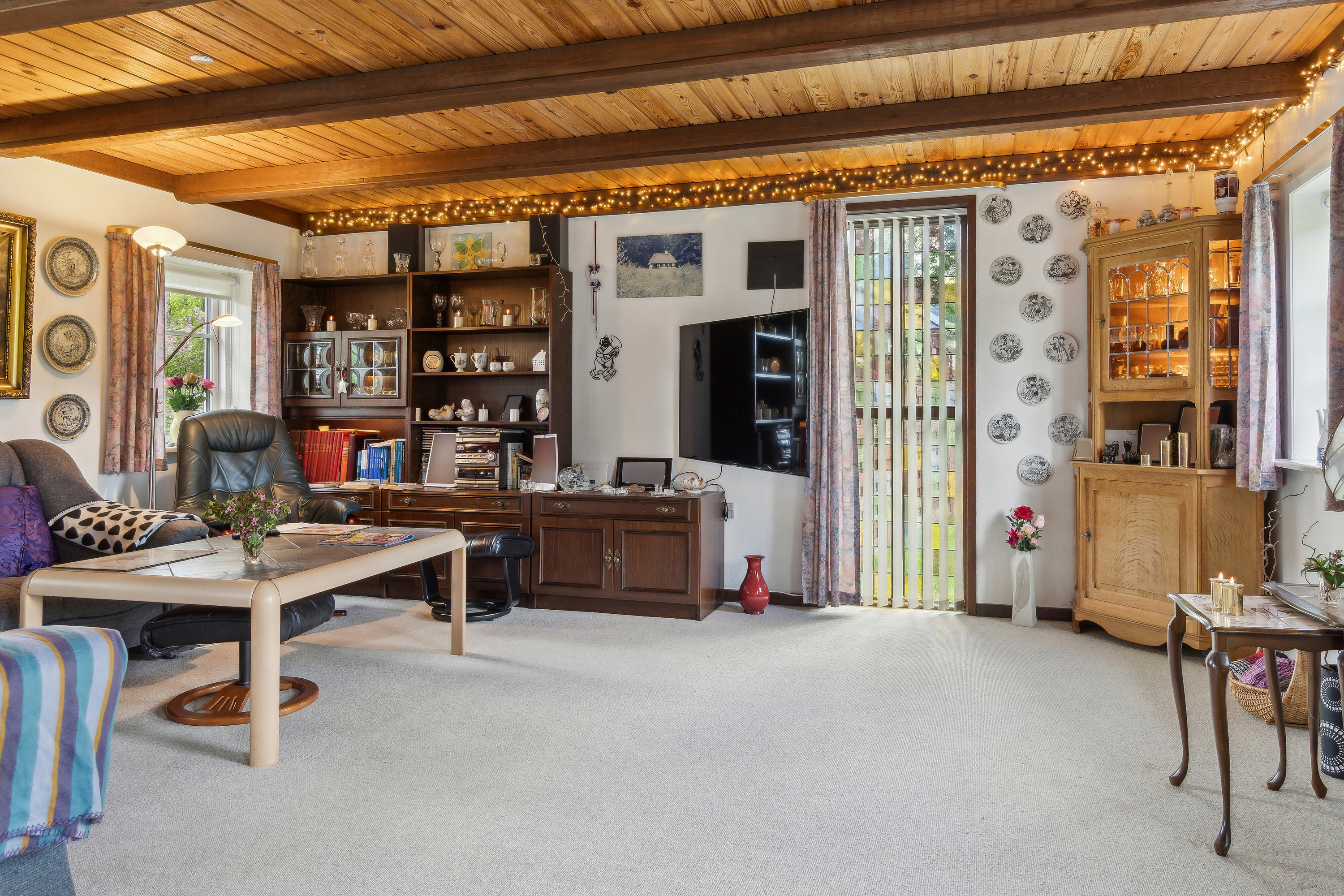 Fremhævet stue billede i fuldskærmstilstand. Billede af Præstemarken 16, Nr Onsild, 9500 Hobro