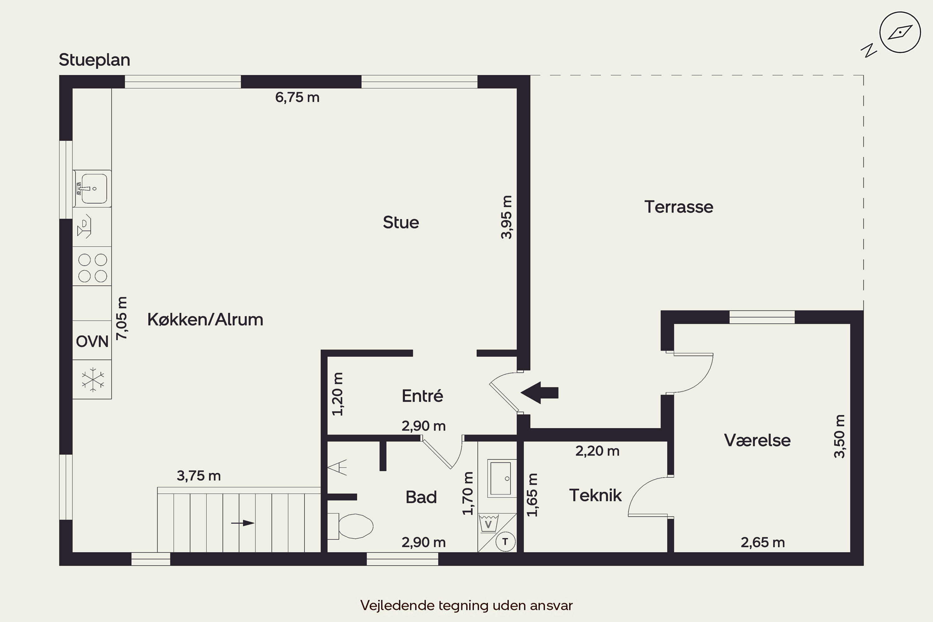 Plantegninger billede af Ølgodvej 13, Jerrig, 7200 Grindsted