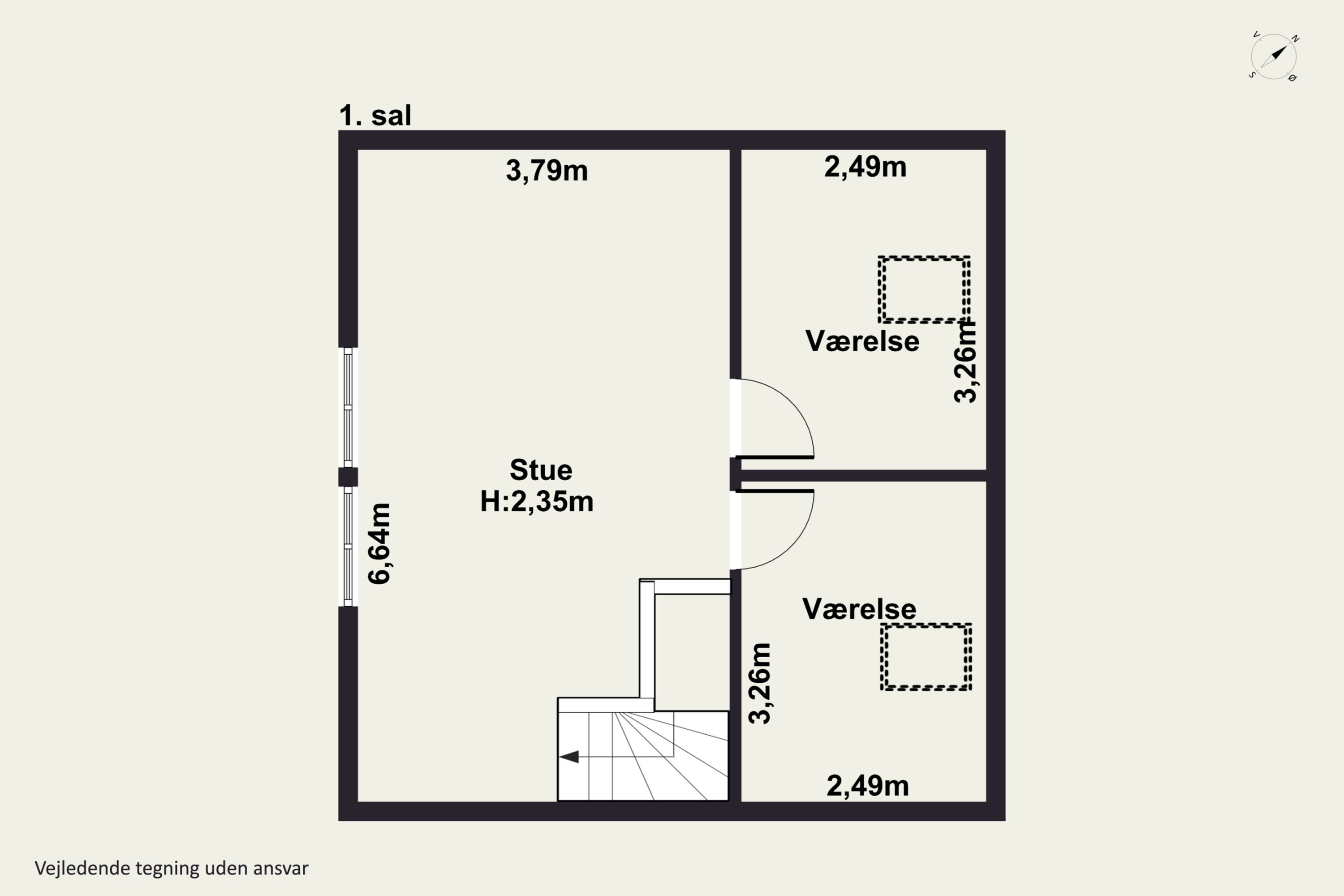 Plantegninger billede af Slettevej 75, Gelsted, 4160 Herlufmagle