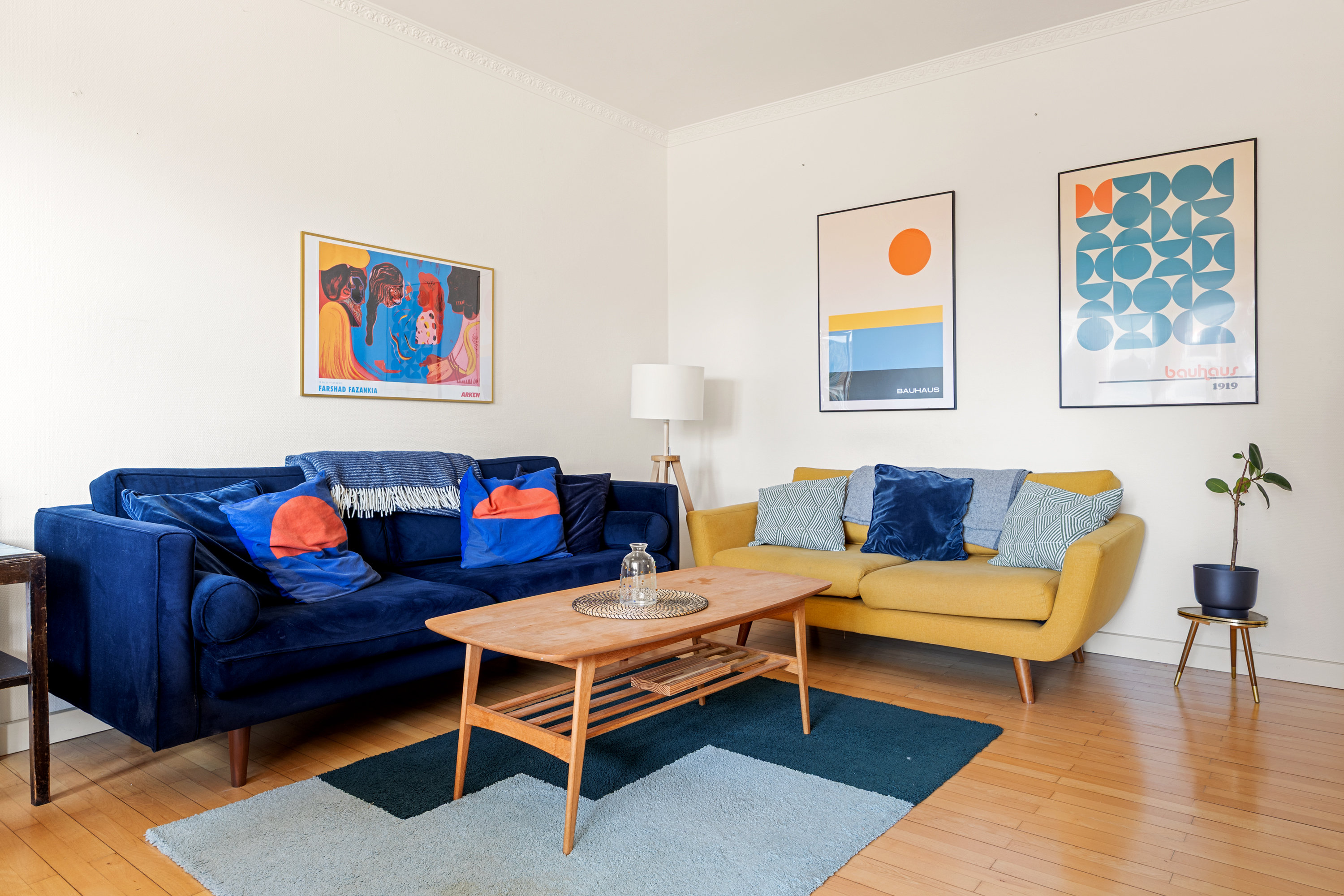 Fremhævet stue billede i fuldskærmstilstand. Billede af Ved Volden 1, 2. th., 1425 København K