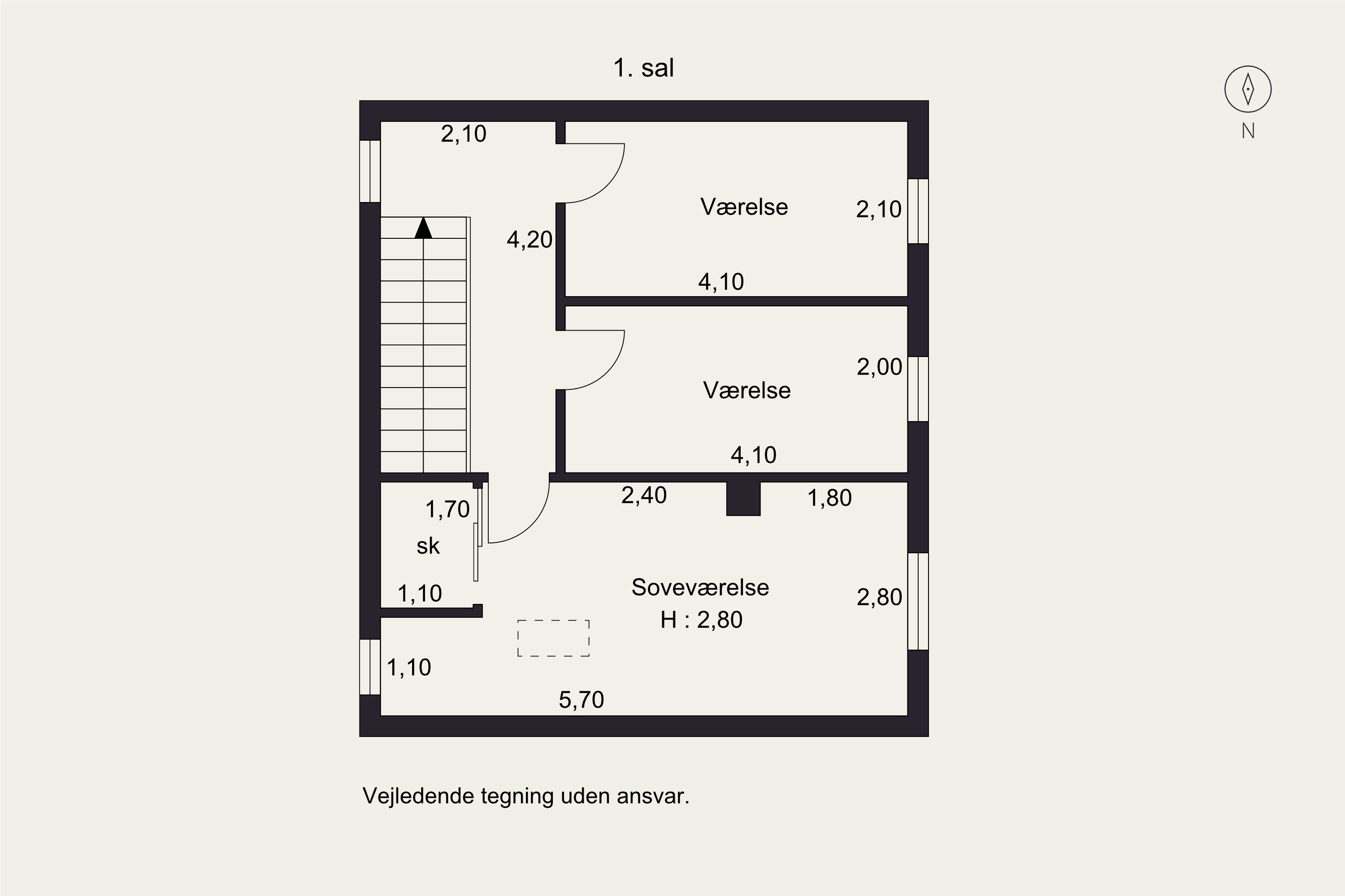 Plantegninger billede af Mariesvej 17, 7000 Fredericia