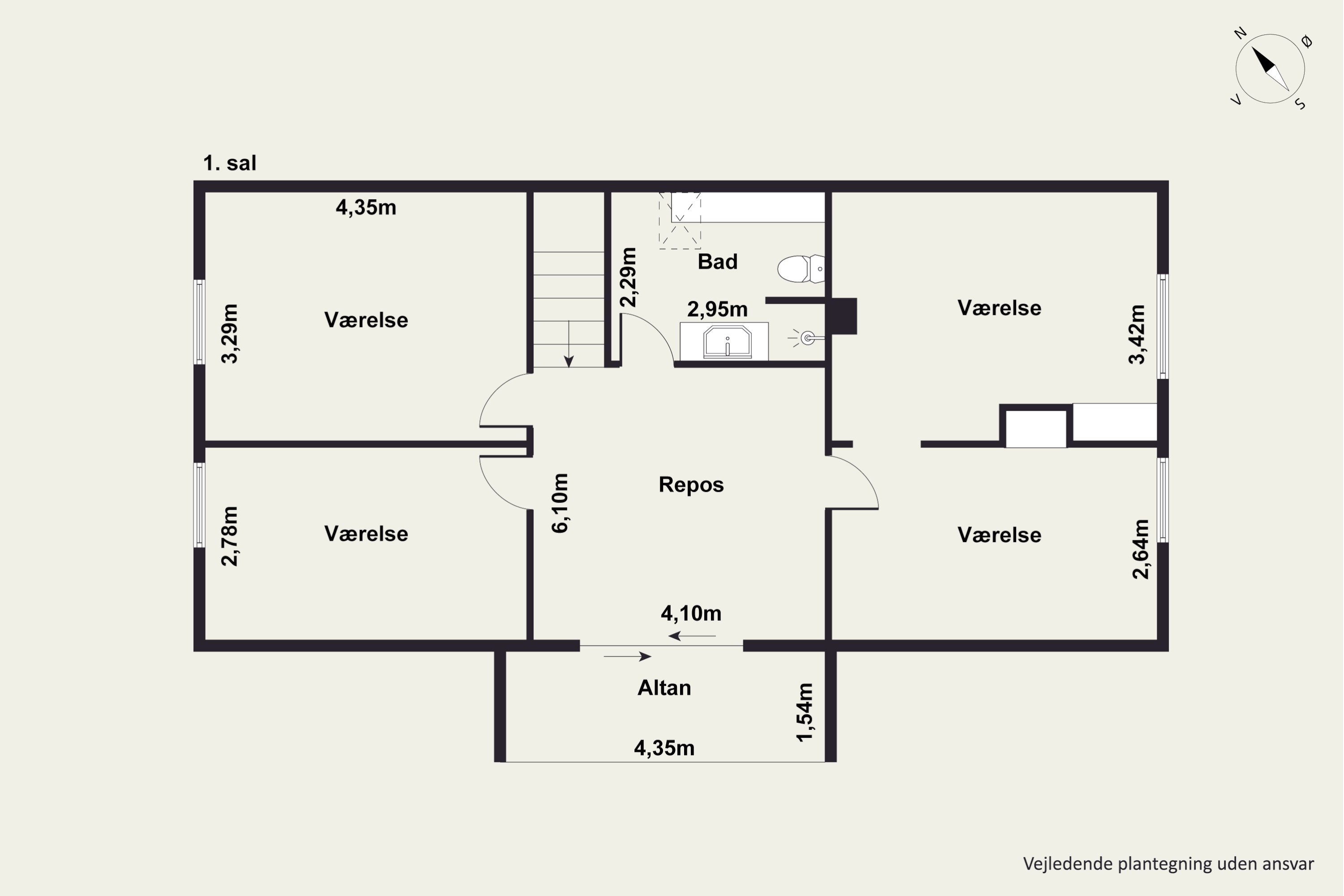 Plantegninger billede af Tjurvej 6, 8410 Rønde
