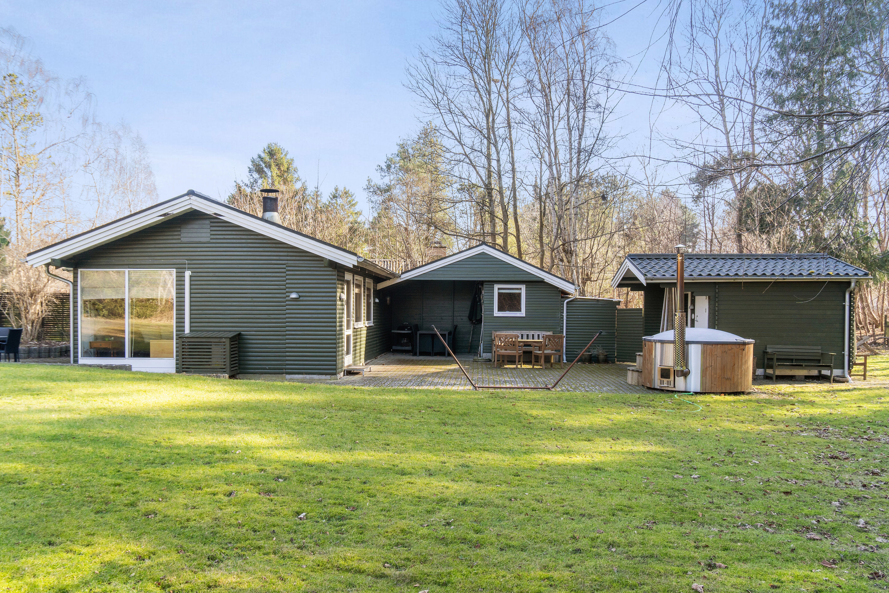 Fremhævet set fra haven billede i fuldskærmstilstand. Billede af Præstekrogen 7, Ordrup, 4540 Fårevejle