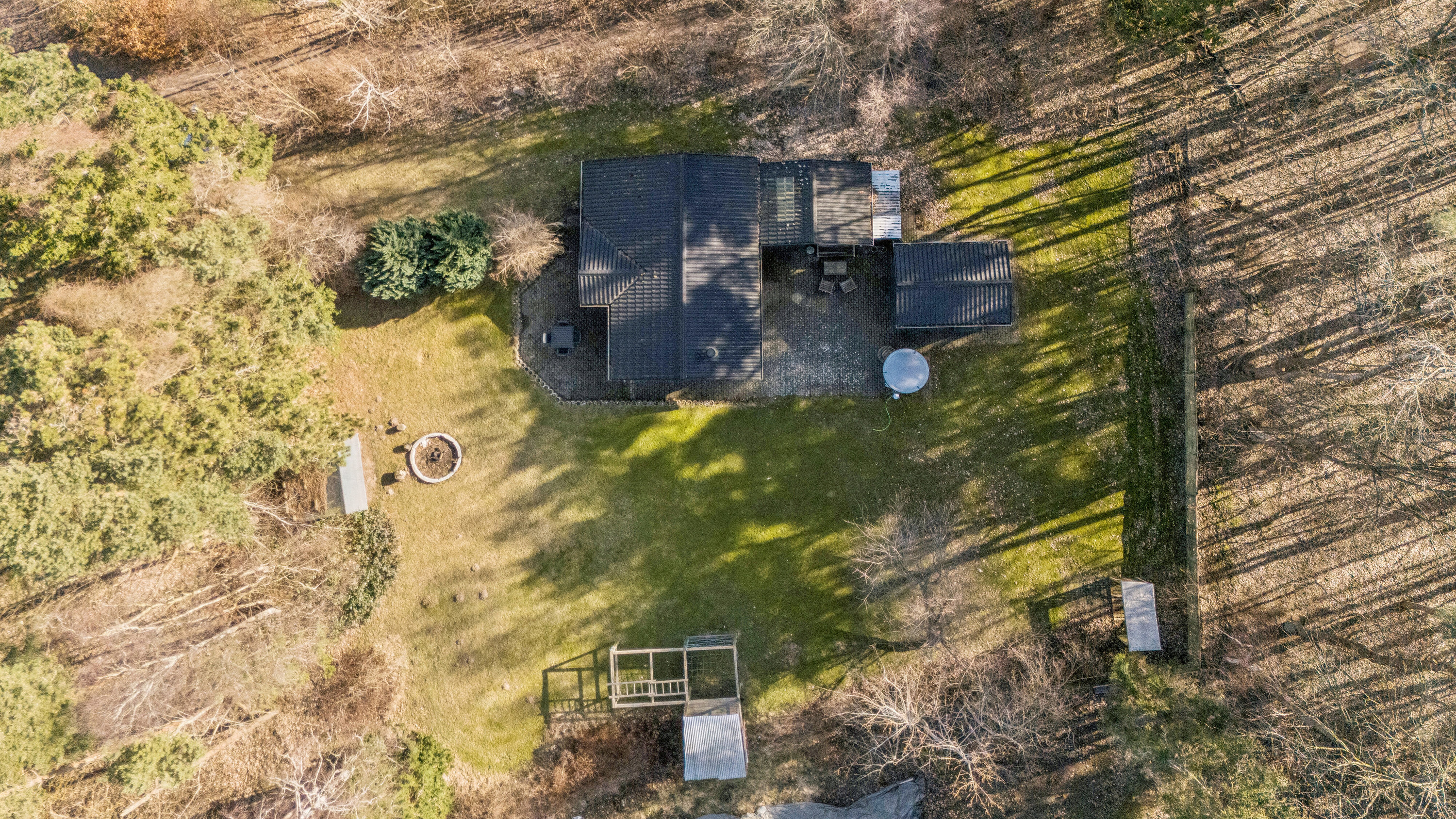 Fremhævet luftfoto billede i fuldskærmstilstand. Billede af Præstekrogen 7, Ordrup, 4540 Fårevejle