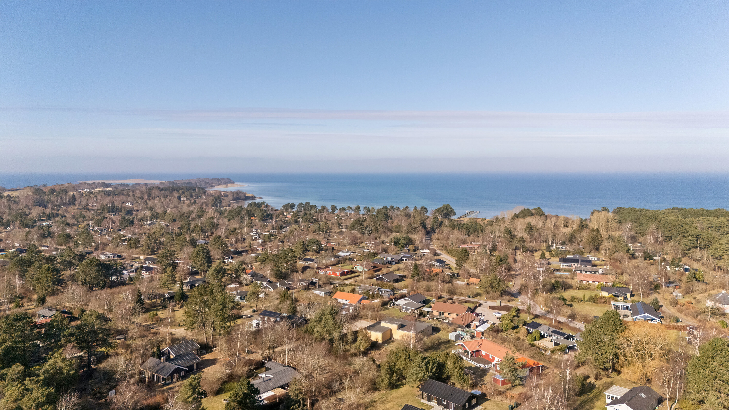 Fremhævet luftfoto billede i fuldskærmstilstand. Billede af Præstekrogen 7, Ordrup, 4540 Fårevejle