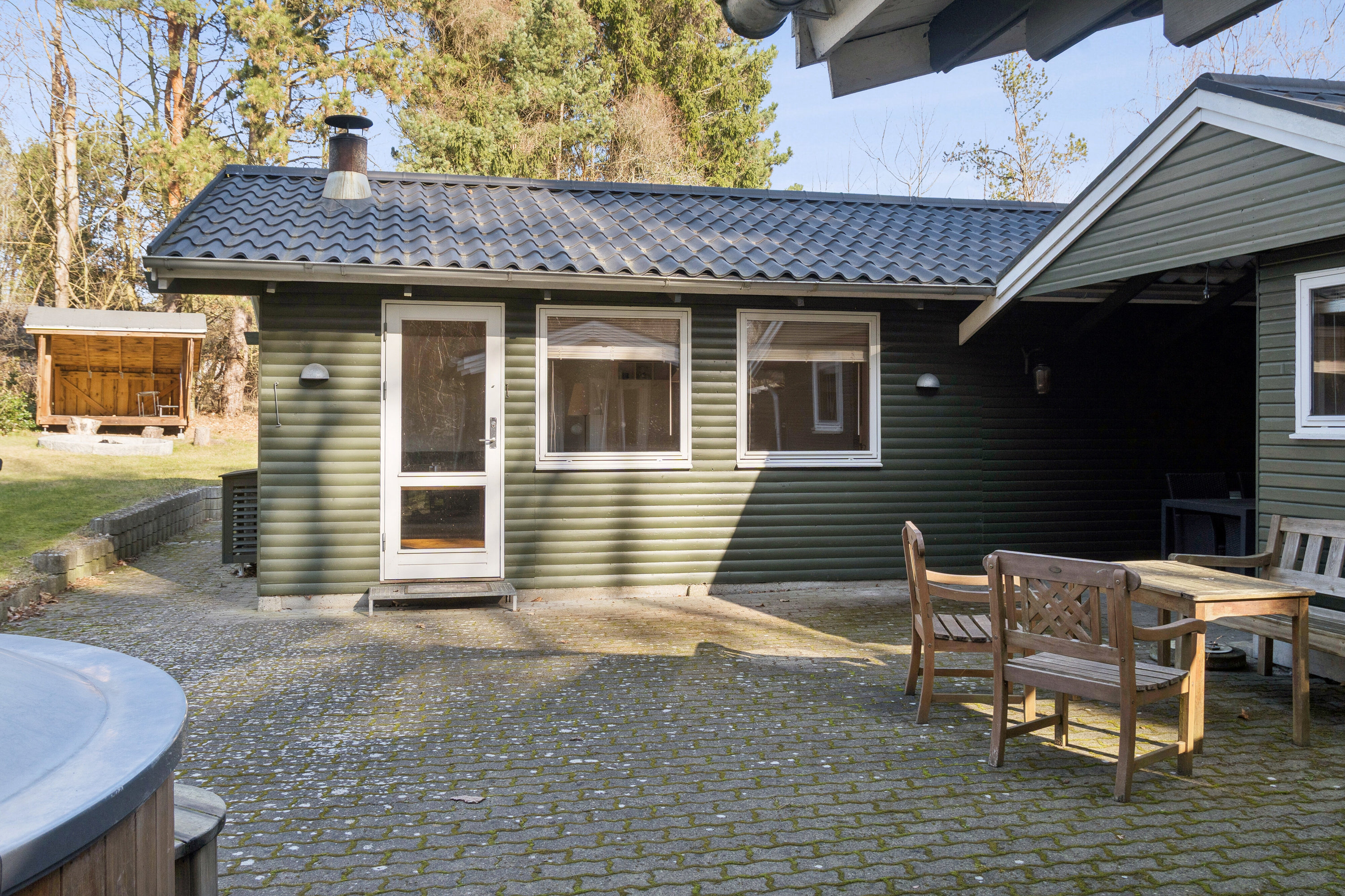 Fremhævet terrasse billede i fuldskærmstilstand. Billede af Præstekrogen 7, Ordrup, 4540 Fårevejle