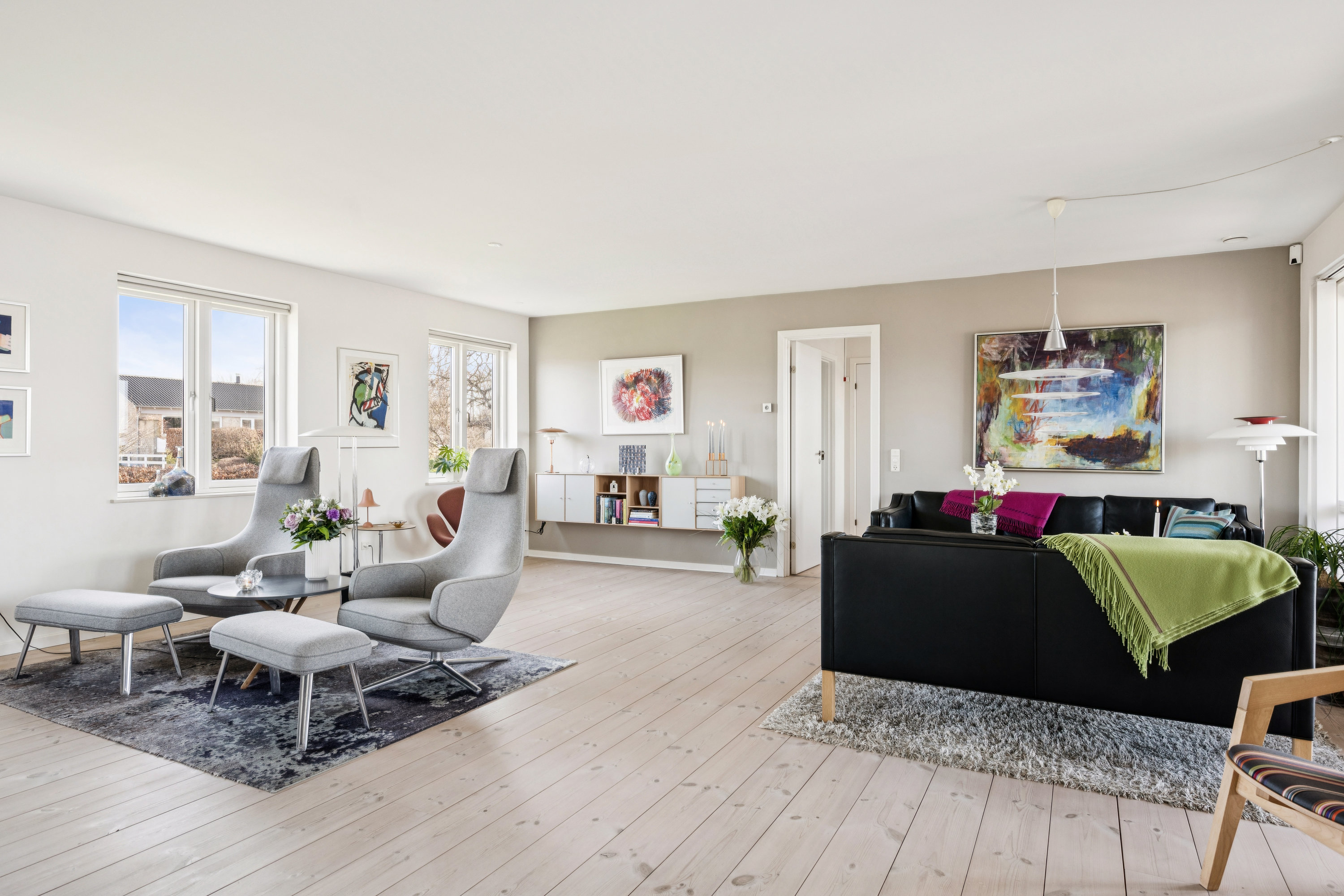 Fremhævet stue billede i fuldskærmstilstand. Billede af Strandgårdshøj 41, 8400 Ebeltoft