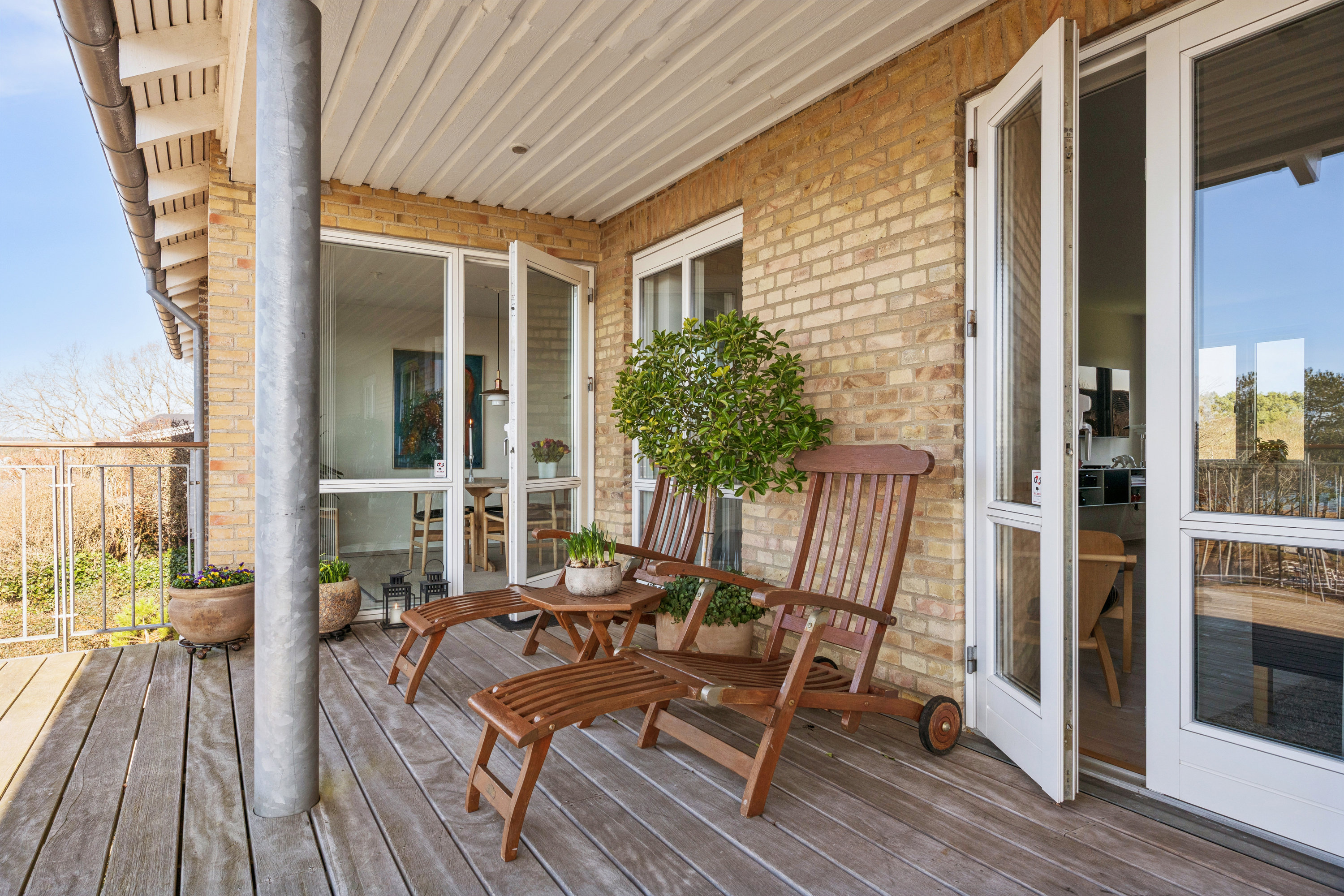 Fremhævet altan billede i fuldskærmstilstand. Billede af Strandgårdshøj 41, 8400 Ebeltoft