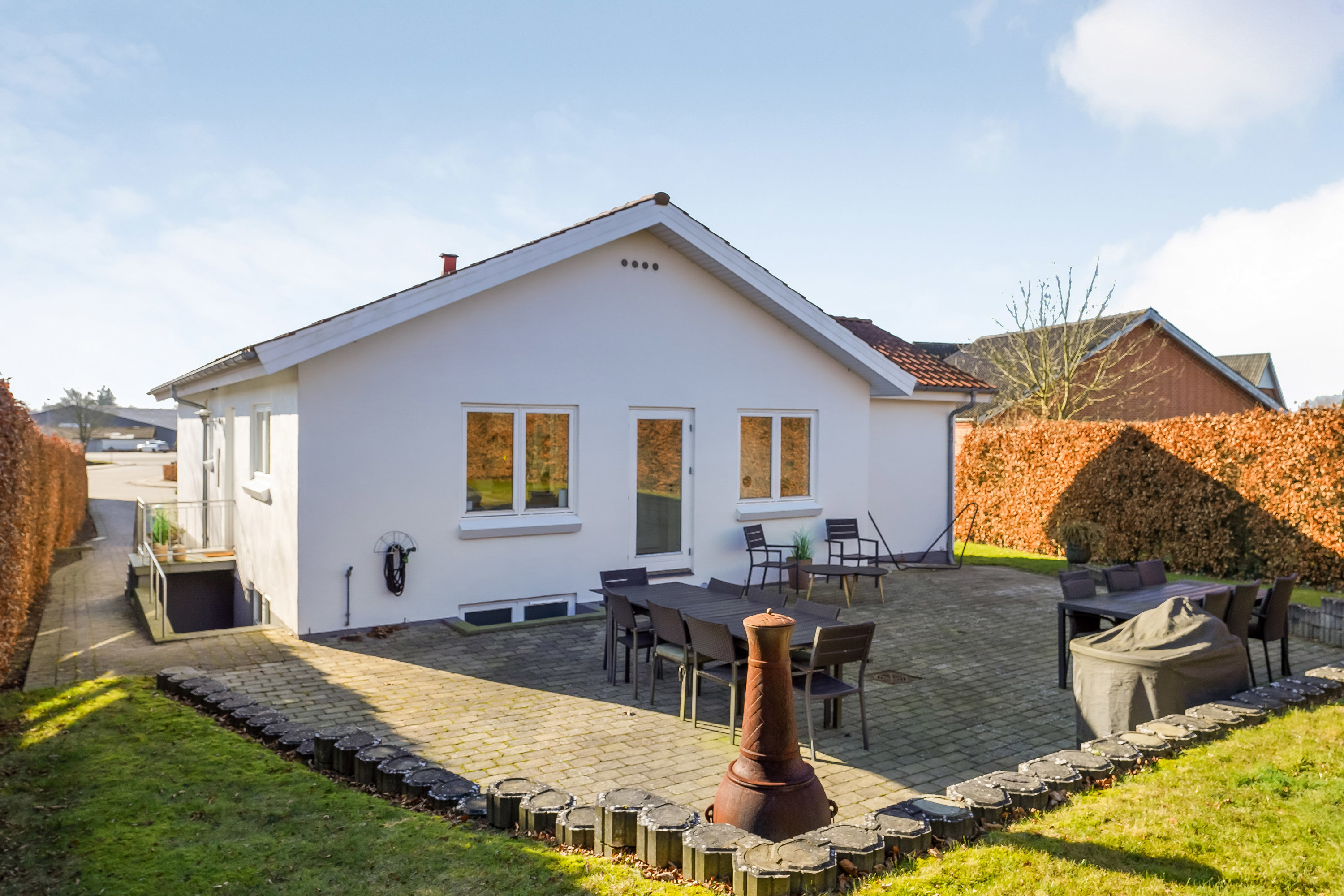 Fremhævet terrasse billede i fuldskærmstilstand. Billede af Vinkelvej 2B, 8740 Brædstrup