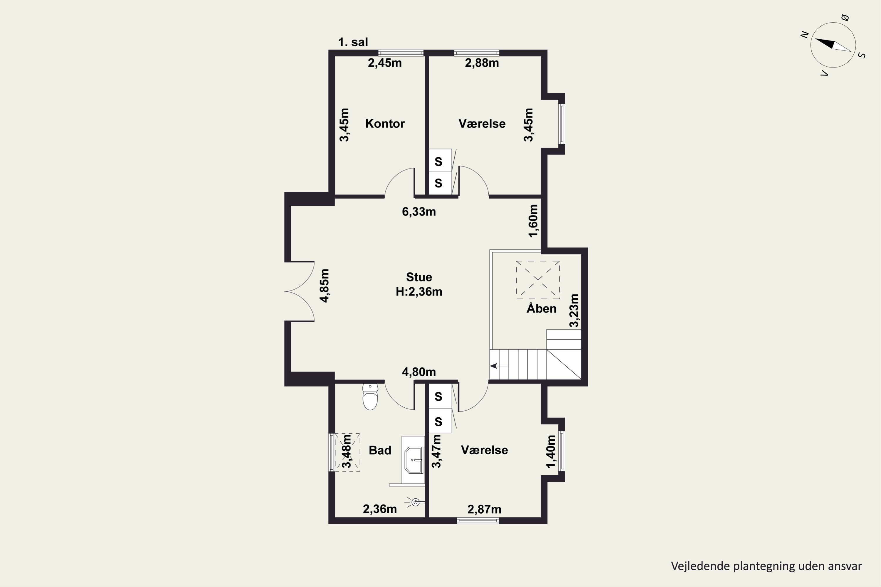 Plantegninger billede af Fyrtøjet 1, 9240 Nibe