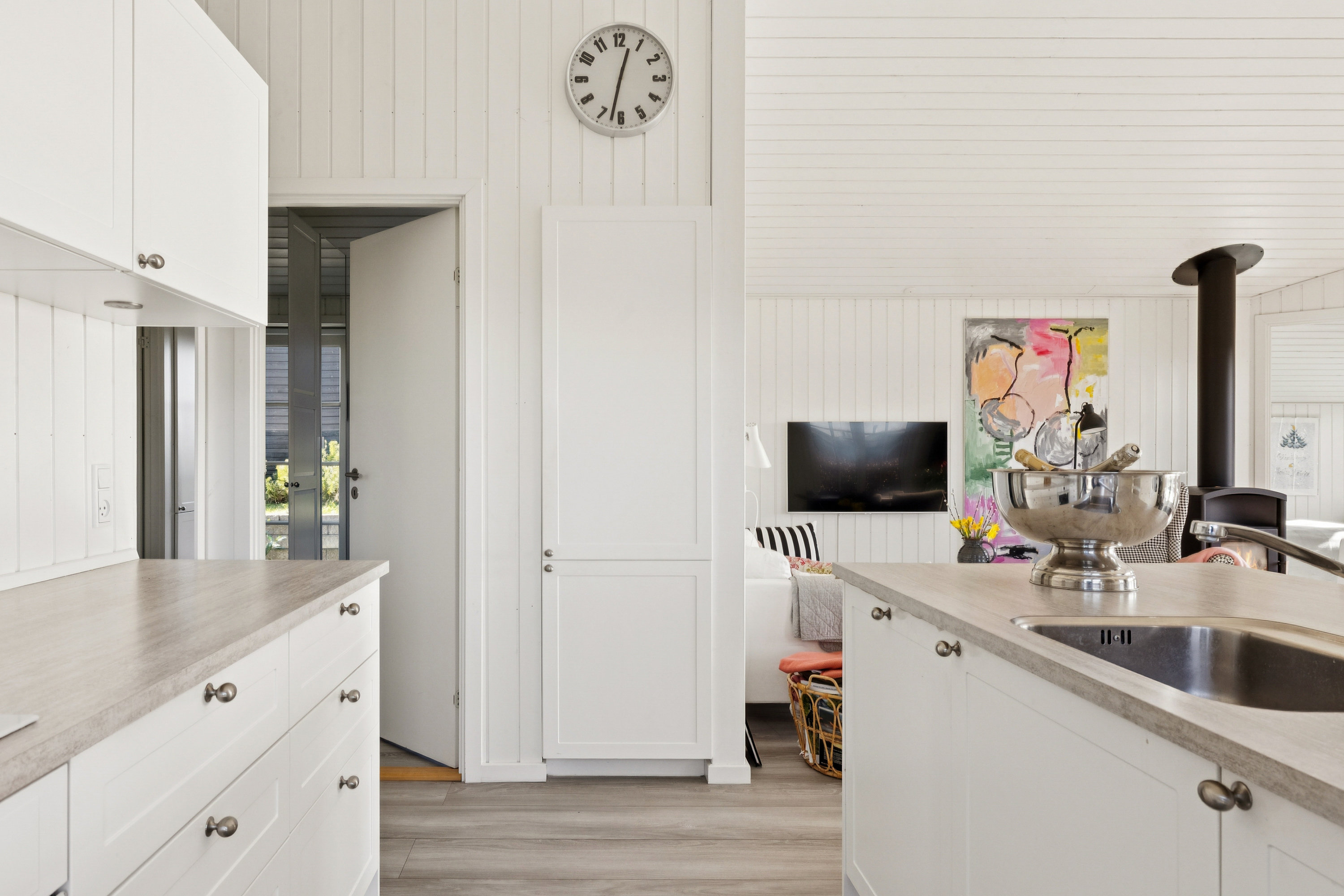 Fremhævet køkken billede i fuldskærmstilstand. Billede af Vestervangsvej 10, Følle Strand, 8410 Rønde