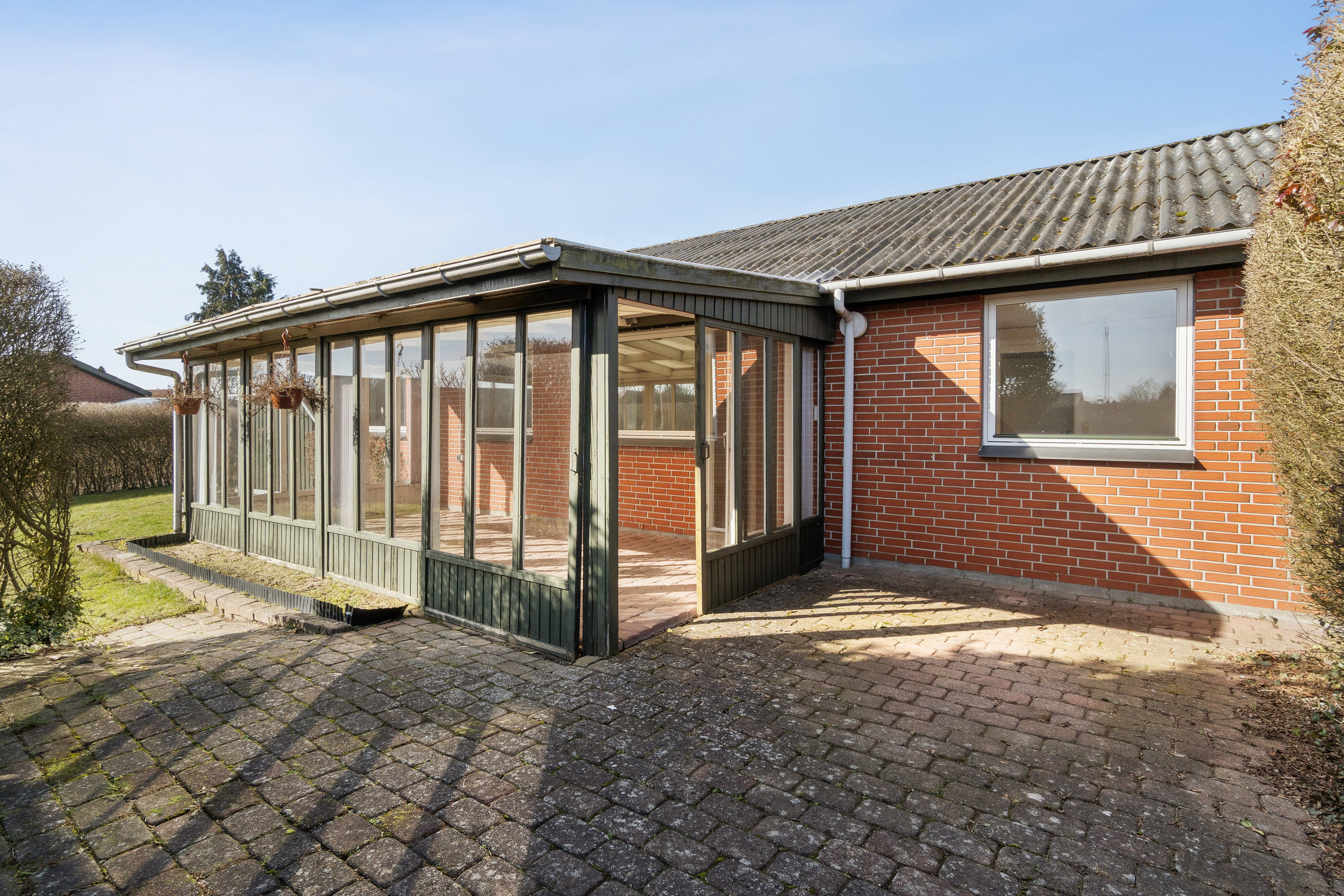 Fremhævet set fra haven billede i fuldskærmstilstand. Billede af Mågevej 42, 4250 Fuglebjerg