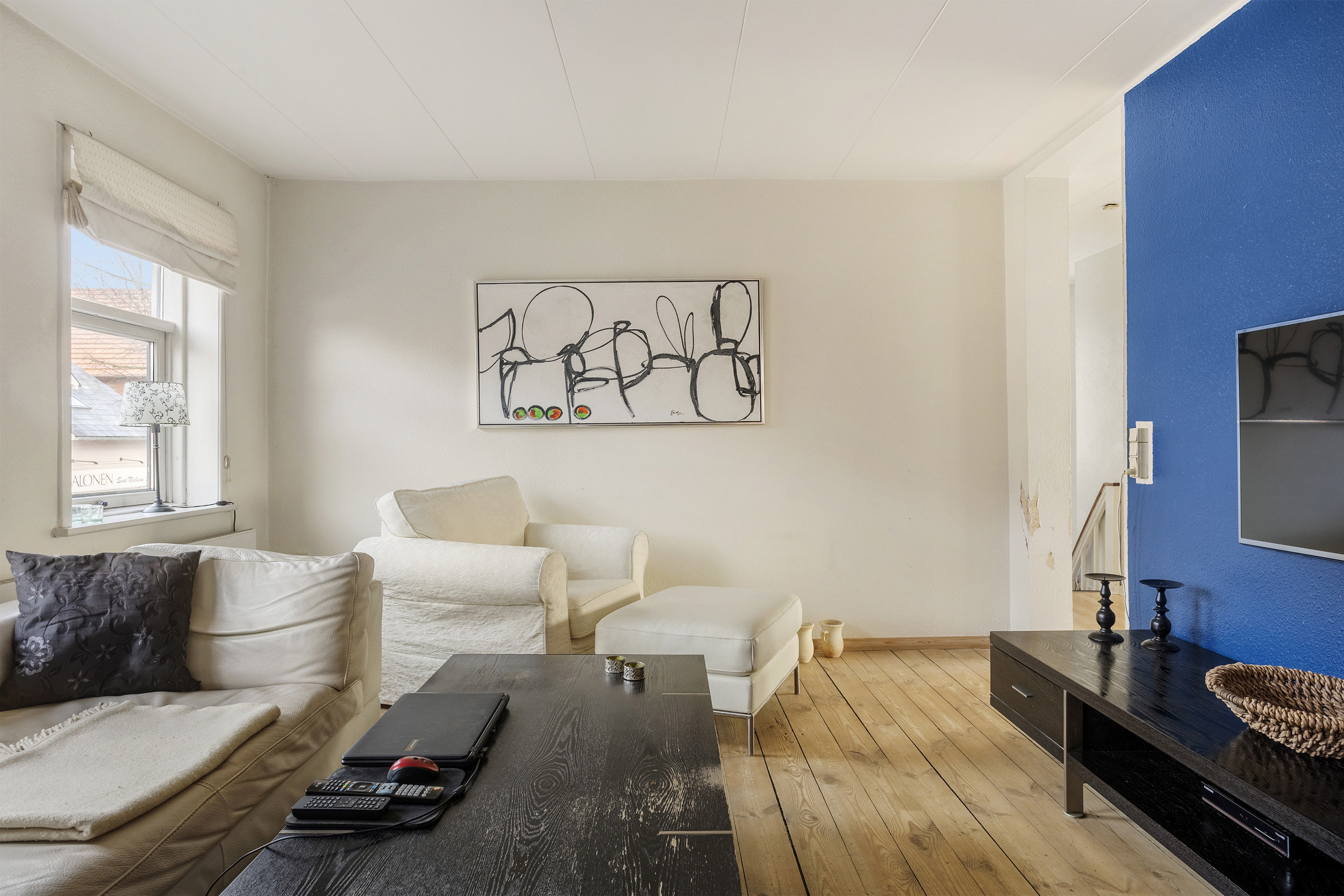 Fremhævet stue billede i fuldskærmstilstand. Billede af Nørregade 56, 6600 Vejen