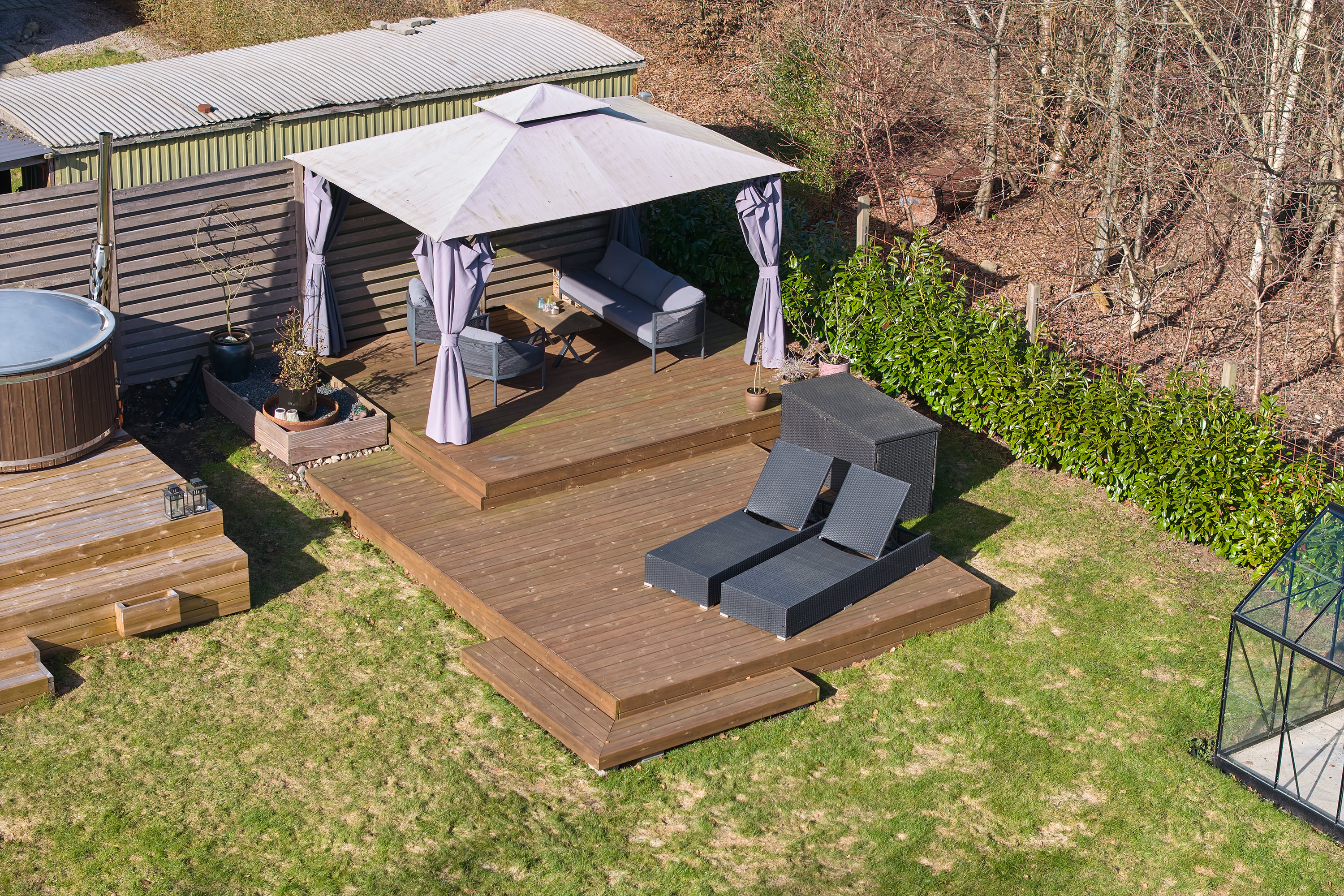 Fremhævet have billede i fuldskærmstilstand. Billede af Skovvej 25, 4040 Jyllinge