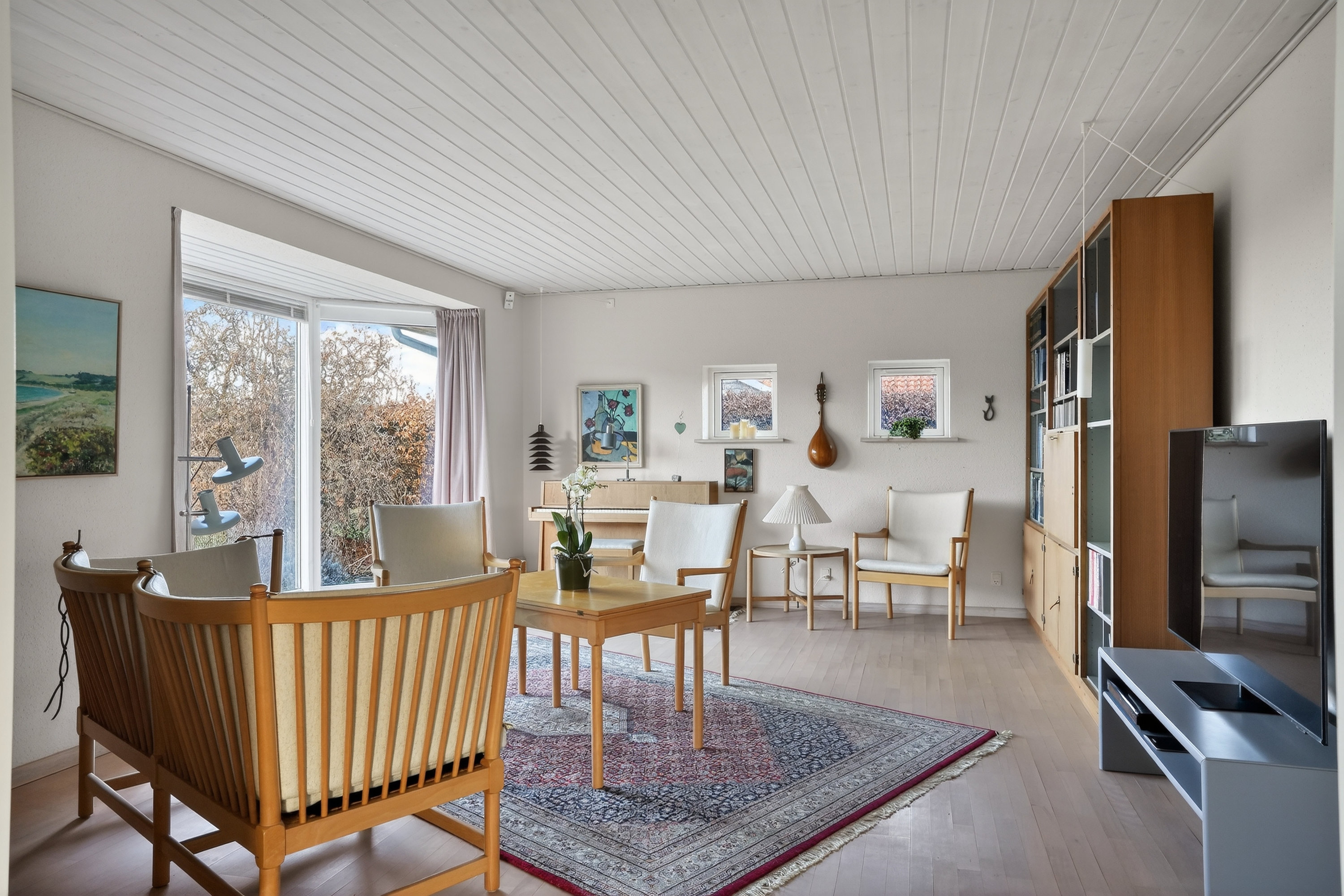 Fremhævet stue billede i fuldskærmstilstand. Billede af Digtervænget 3, 4500 Nykøbing Sj