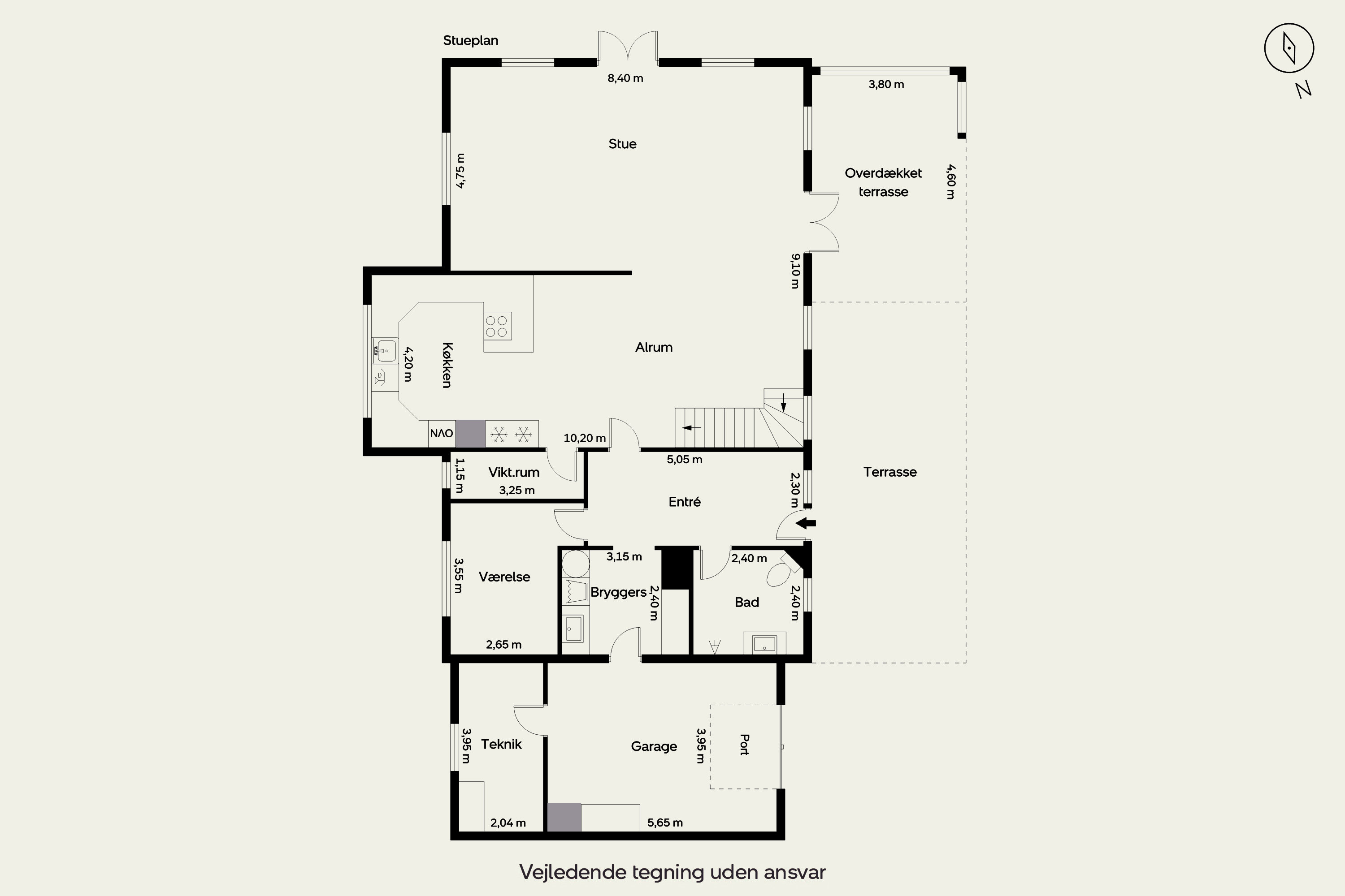 Plantegninger billede af Nørremarksvej 9, Krogager Mk, 7200 Grindsted