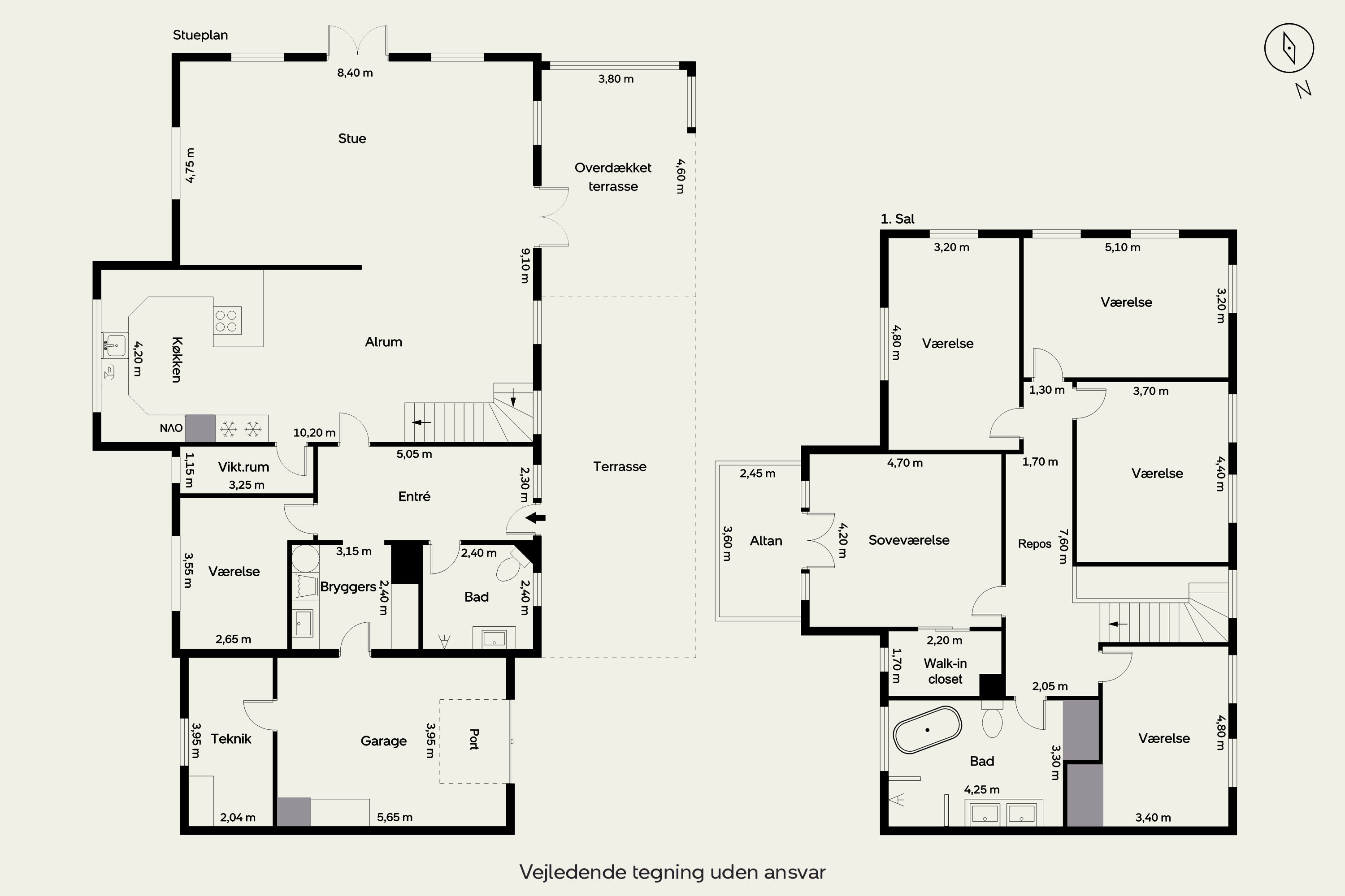 Plantegninger billede af Nørremarksvej 9, Krogager Mk, 7200 Grindsted