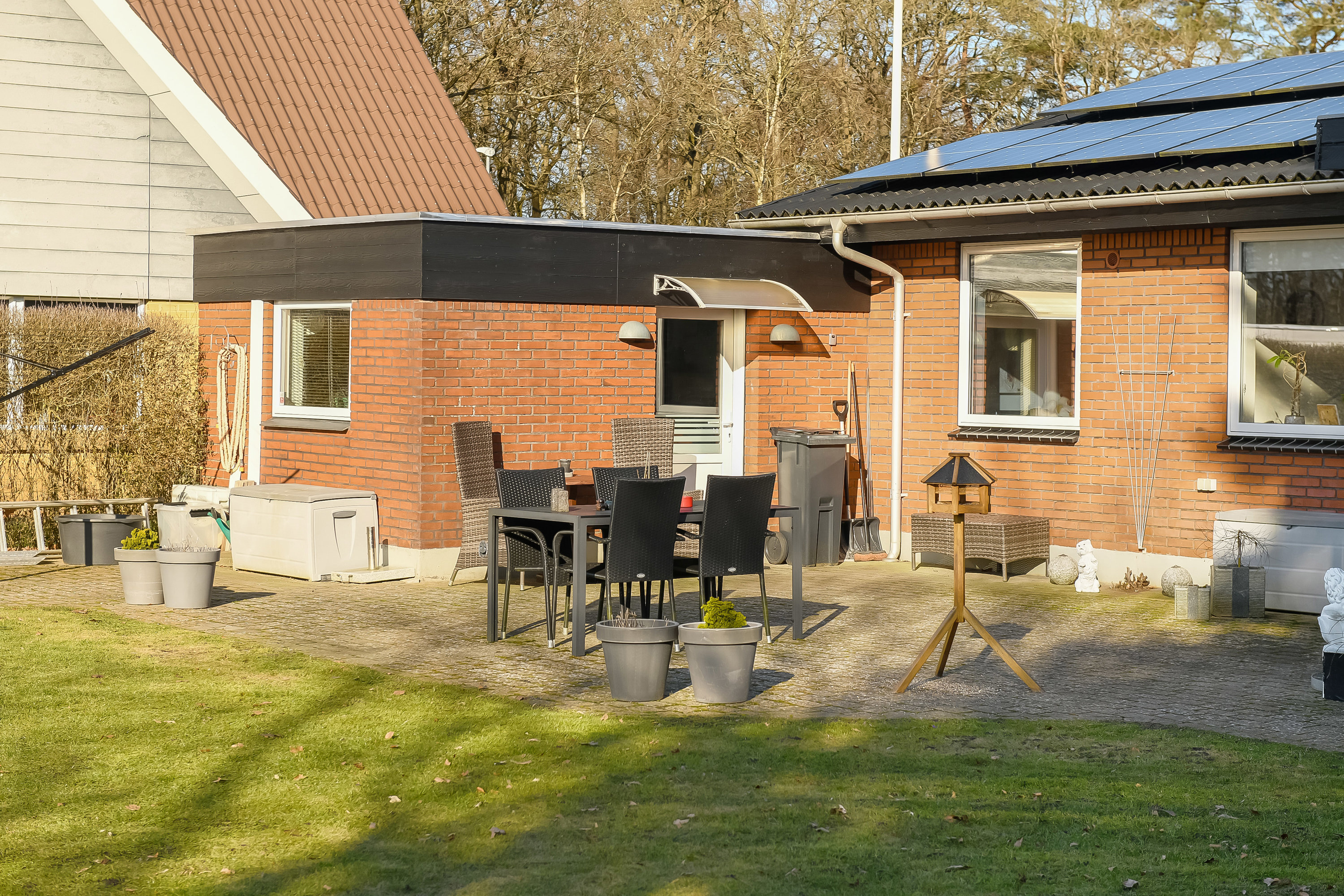 Fremhævet terrasse billede i fuldskærmstilstand. Billede af Egevej 4, 7260 Sønder Omme