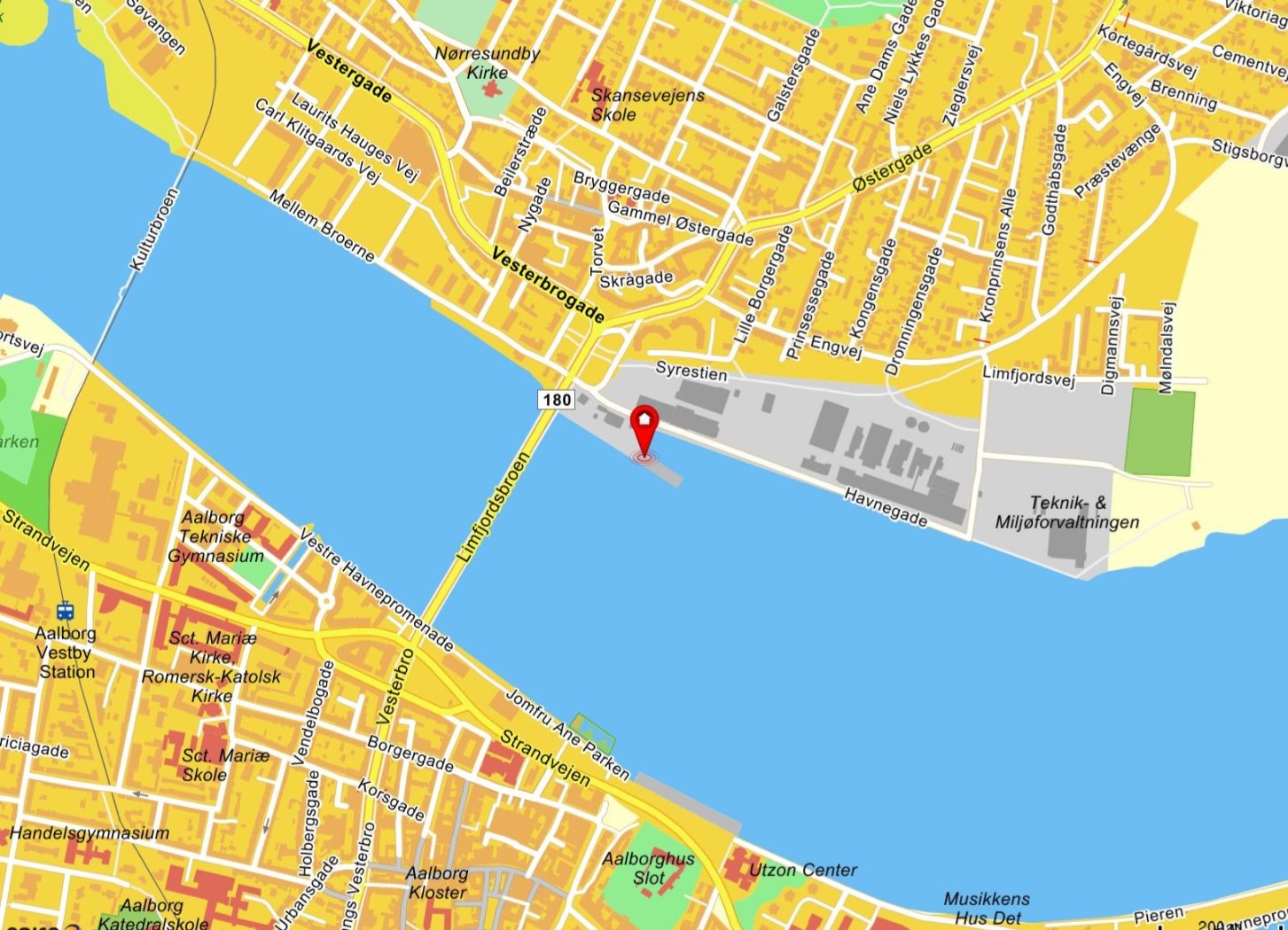 Fremhævet kort billede i fuldskærmstilstand. Billede af Havnegade 29, 2. th., 9400 Nørresundby