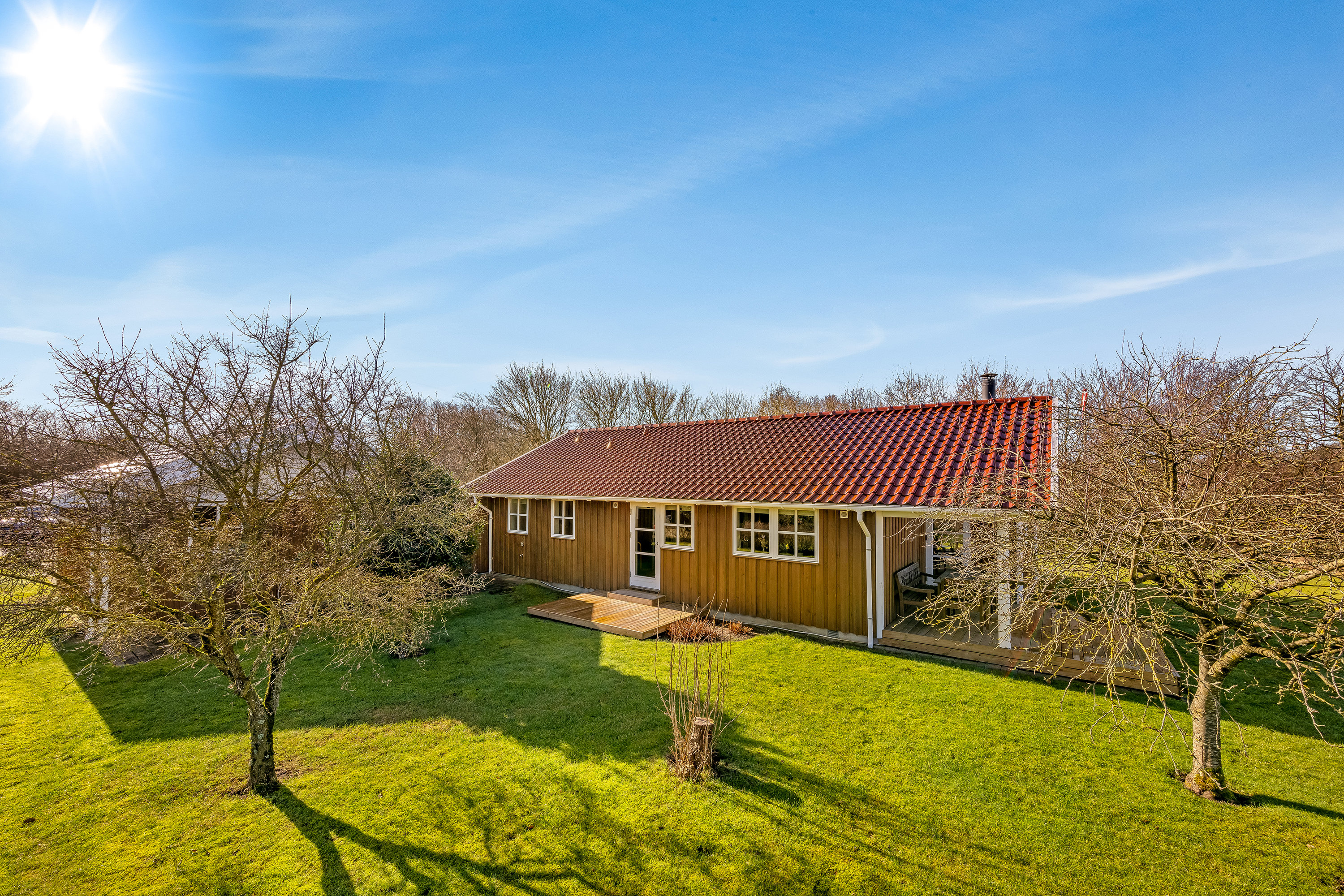 Fremhævet facade billede i fuldskærmstilstand. Billede af Ø Smedegårdvej 12, 6900 Skjern