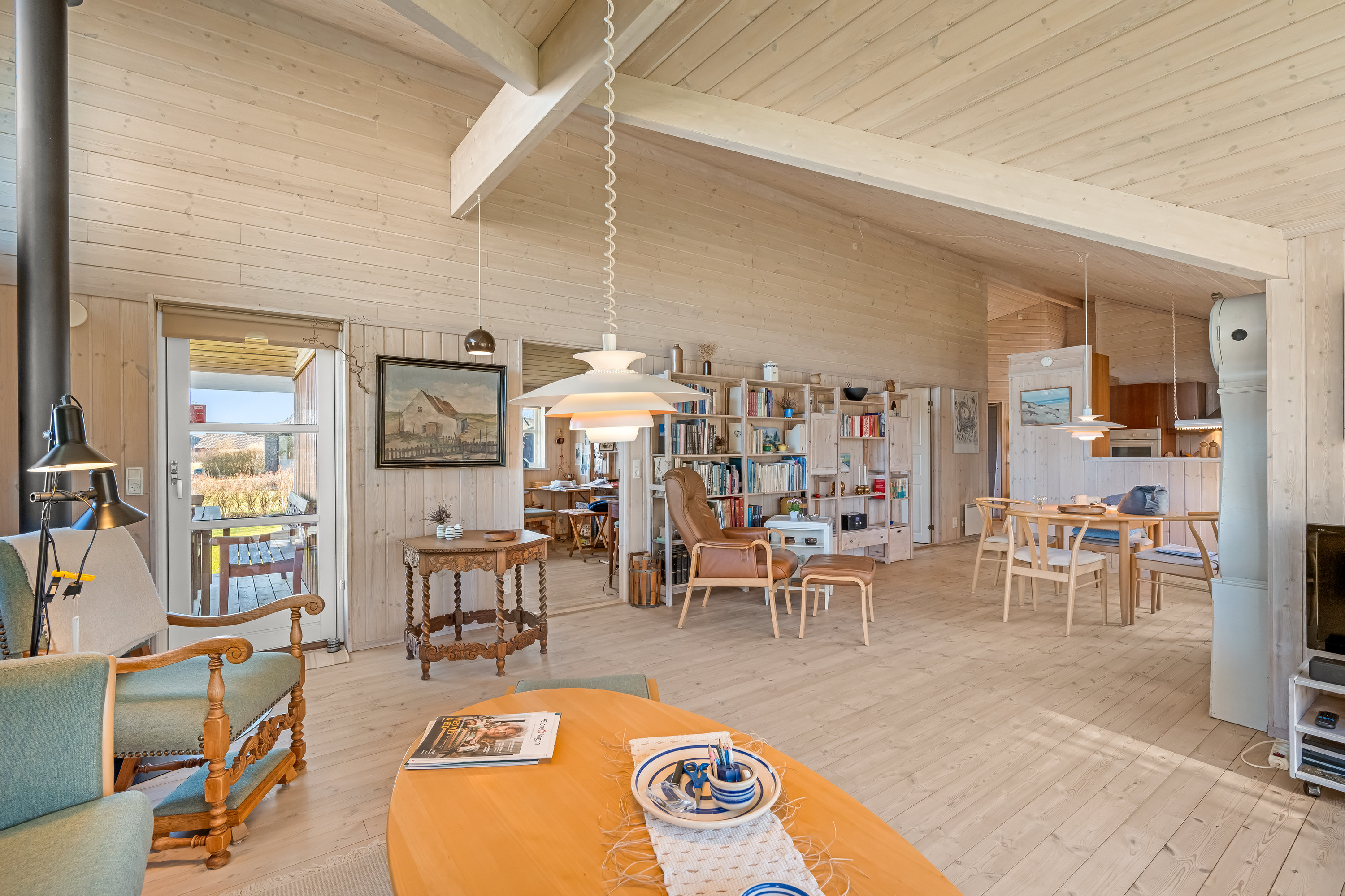 Fremhævet stue billede i fuldskærmstilstand. Billede af Ø Smedegårdvej 12, 6900 Skjern