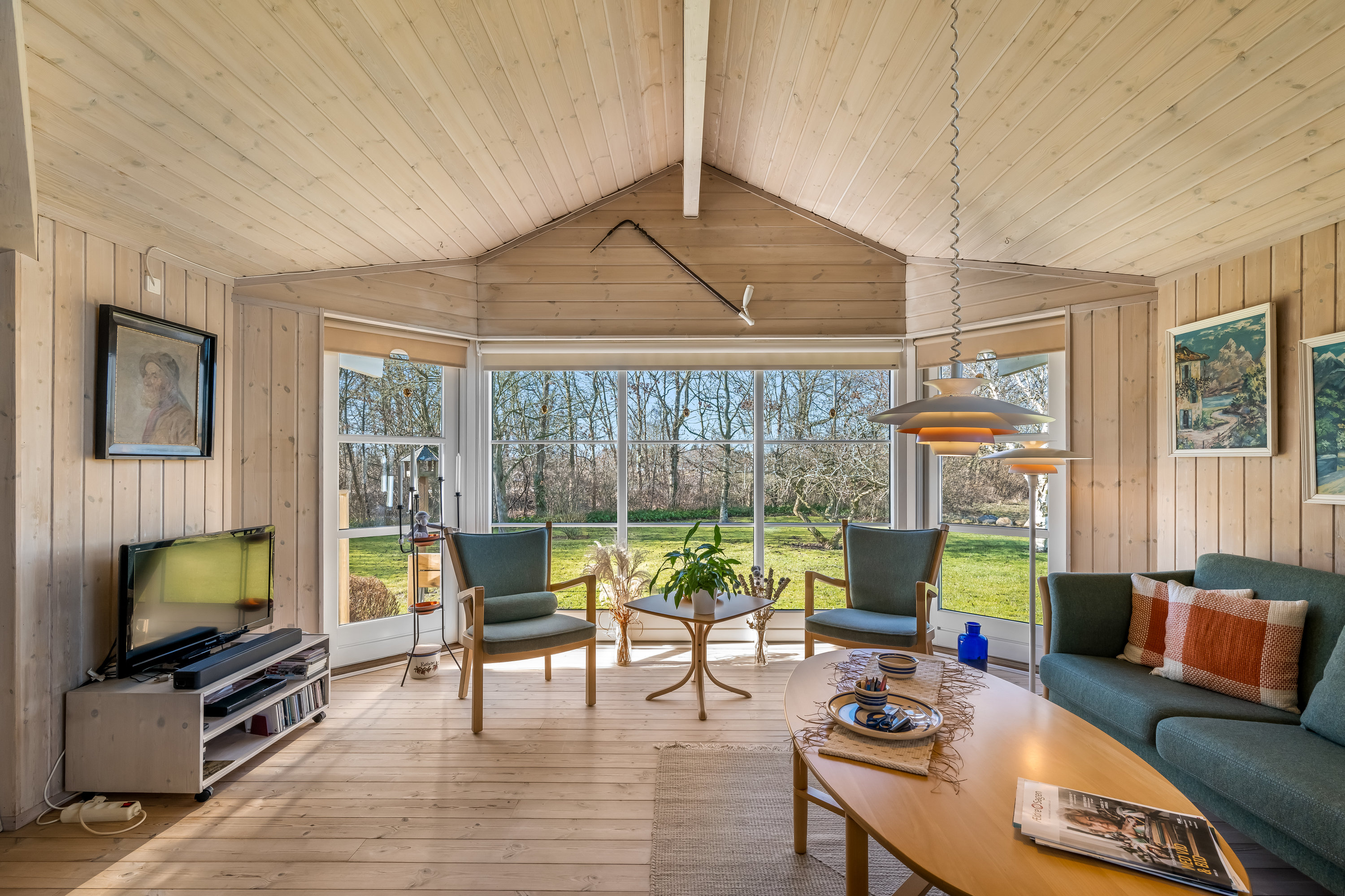 Fremhævet stue billede i fuldskærmstilstand. Billede af Ø Smedegårdvej 12, 6900 Skjern